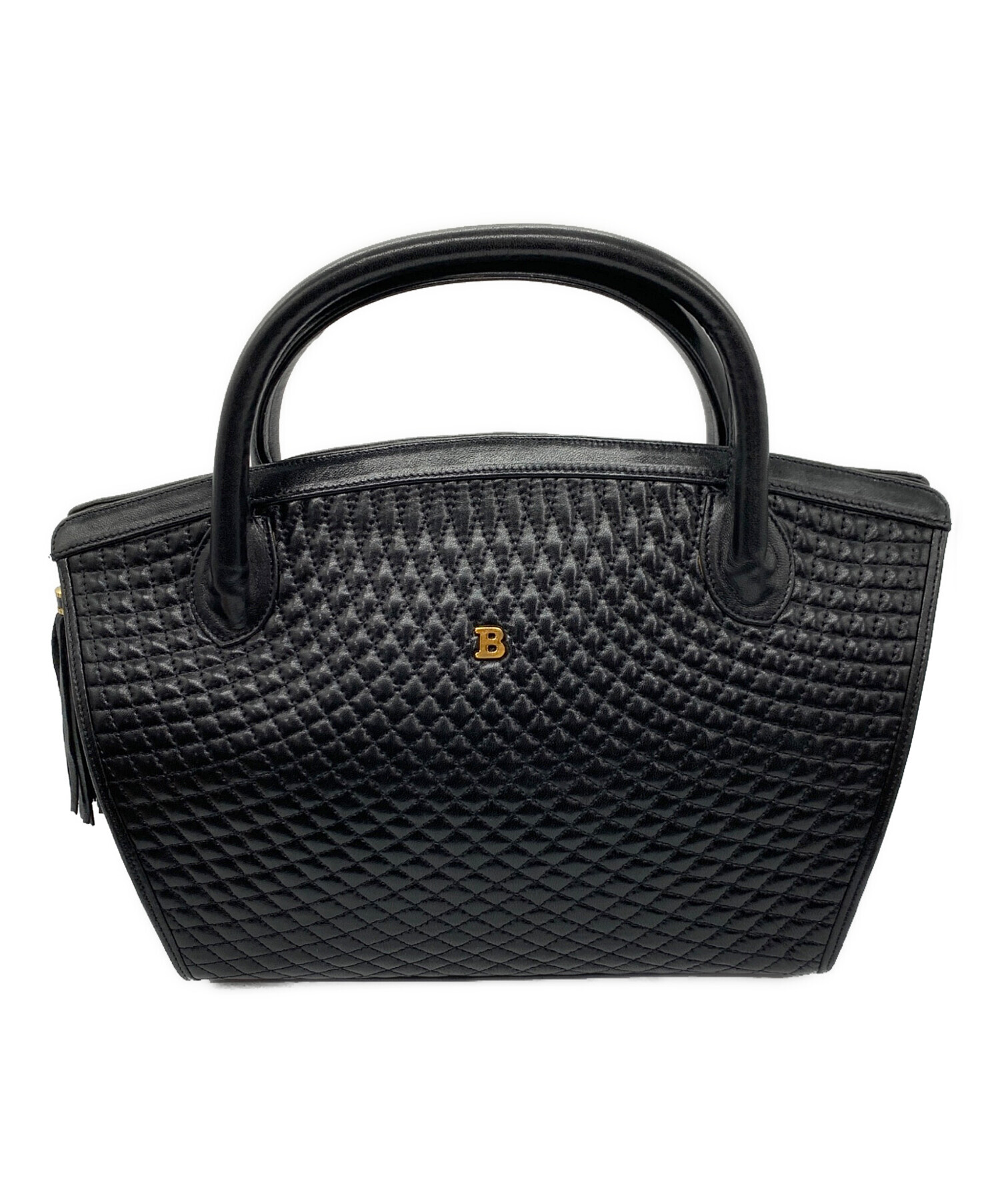 中古・古着通販】BALLY (バリー) ハンドバッグ ブラック｜ブランド 