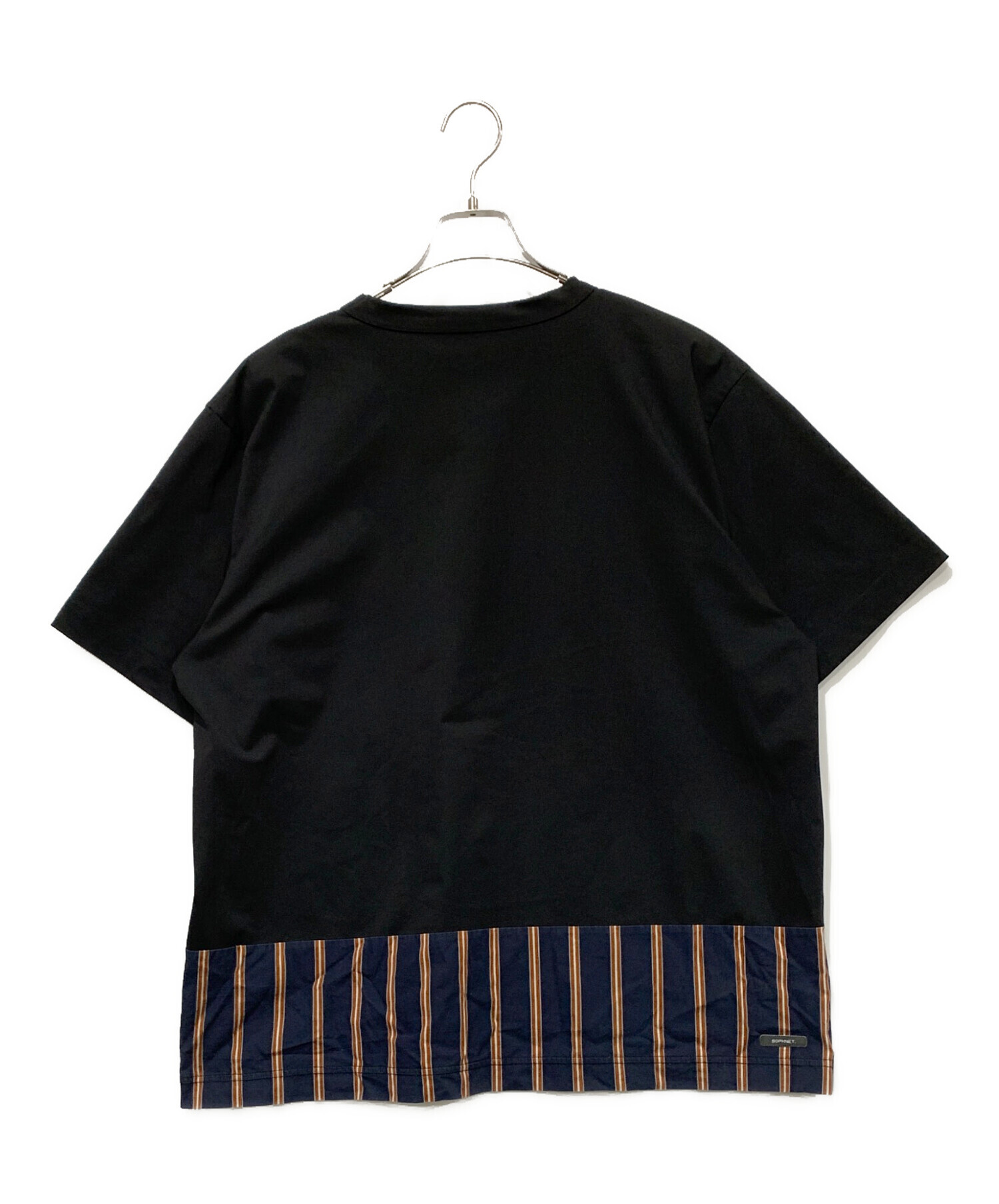 中古・古着通販】SOPHNET. (ソフネット) 半袖カットソー ブラック 