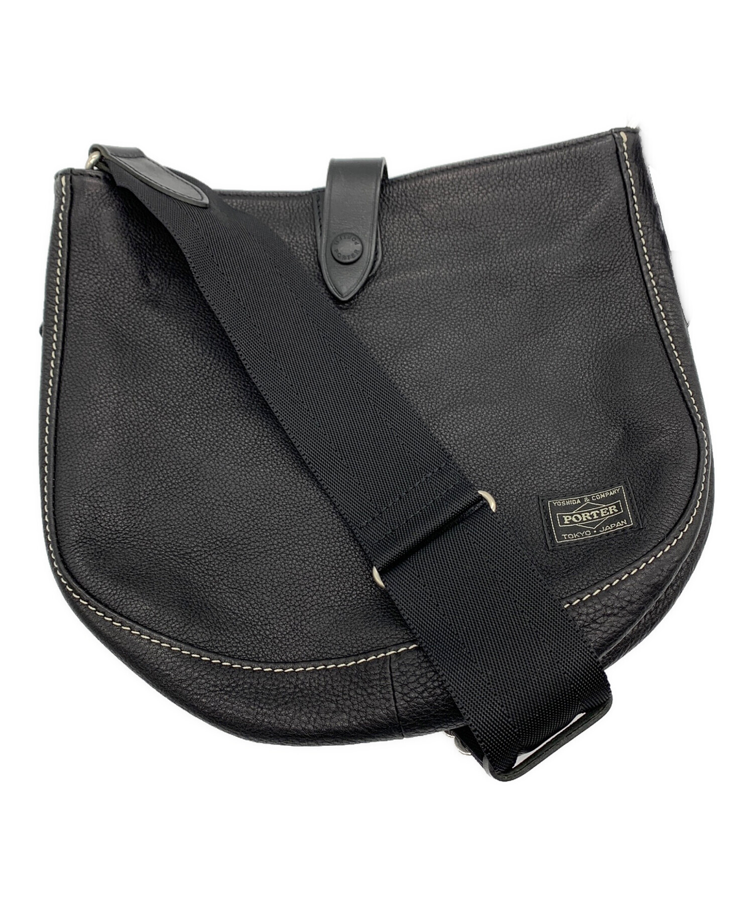 中古・古着通販】PORTER (ポーター) CISCO ショルダーバッグ ブラック 