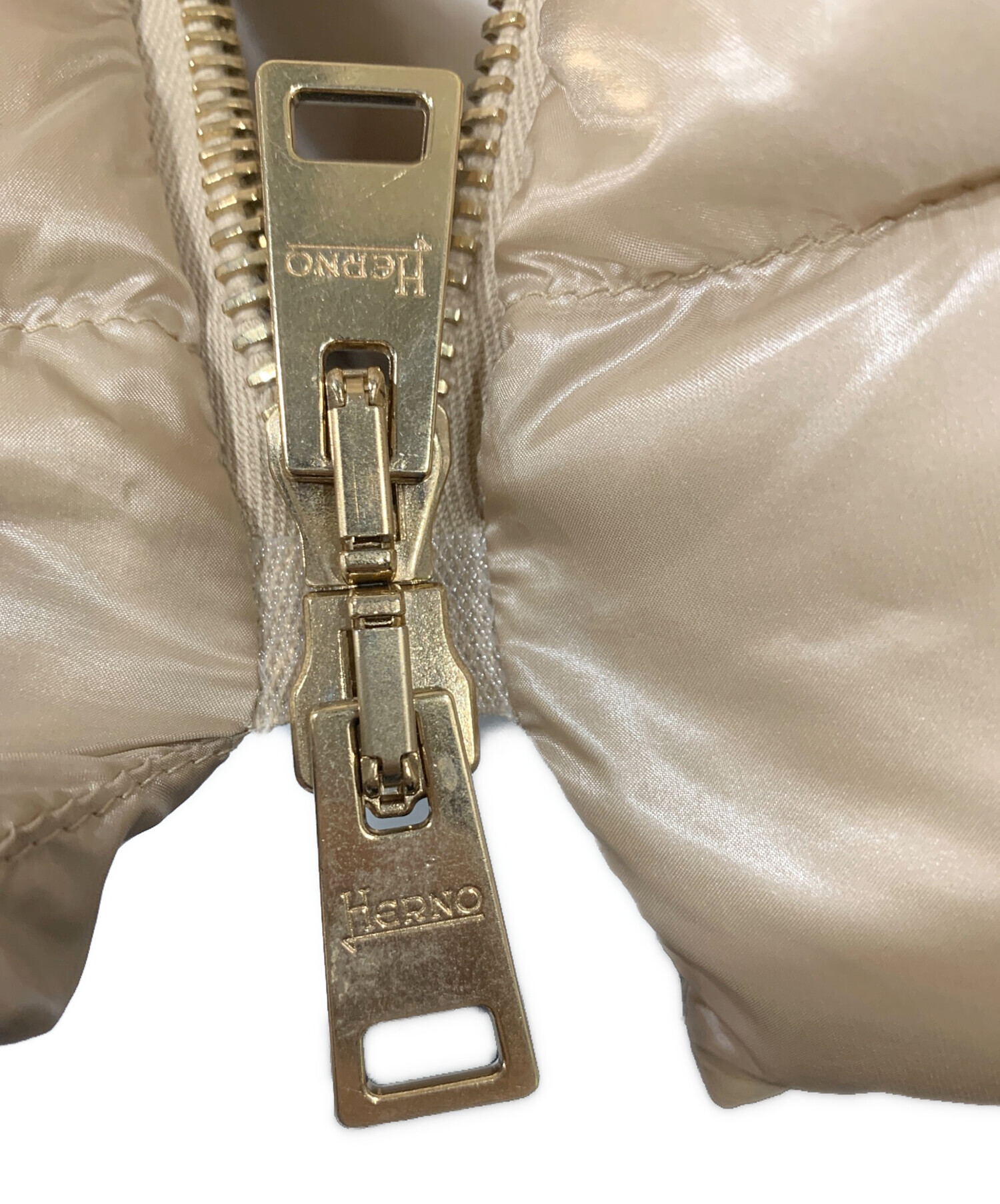 中古・古着通販】HERNO (ヘルノ) ダウンコート ベージュ サイズ