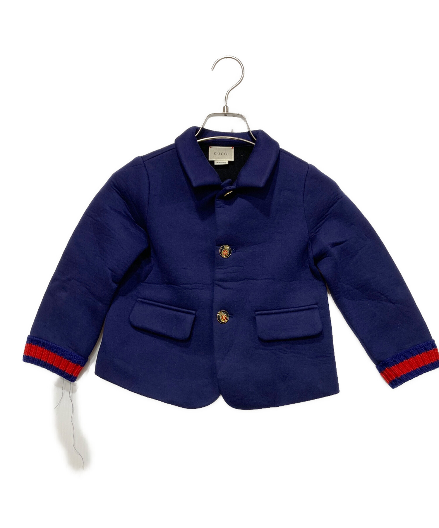 中古・古着通販】GUCCI (グッチ) テーラードジャケット ネイビー 