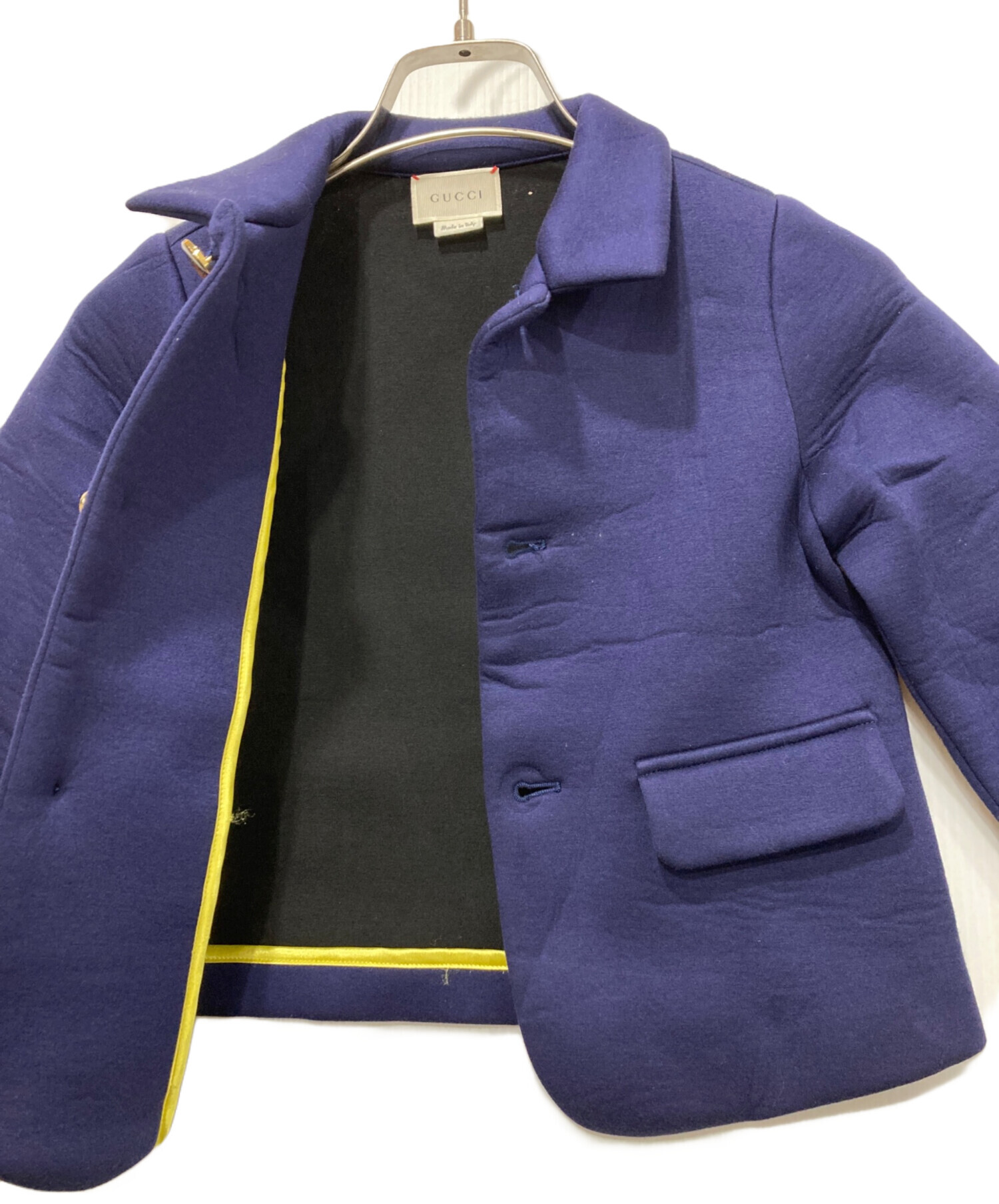 中古・古着通販】GUCCI (グッチ) テーラードジャケット ネイビー 