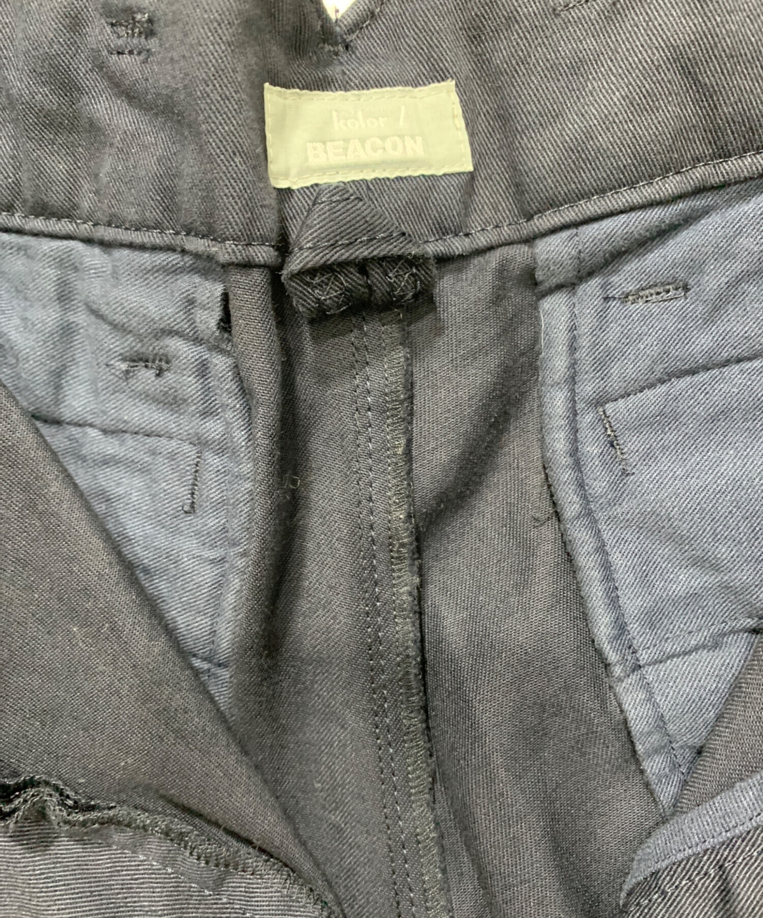 中古・古着通販】kolor/BEACON (カラービーコン) パンツ ネイビー