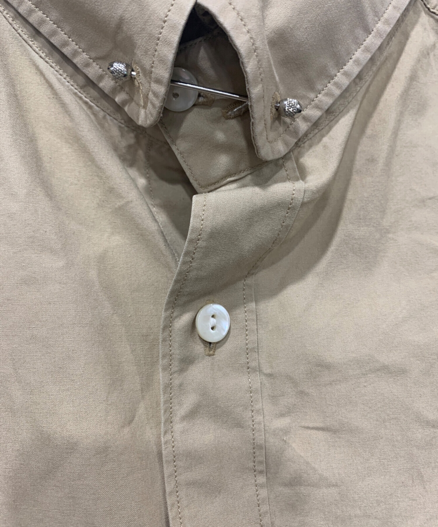 中古・古着通販】KOLOR (カラー) 長袖シャツ ベージュ サイズ:SIZE 1