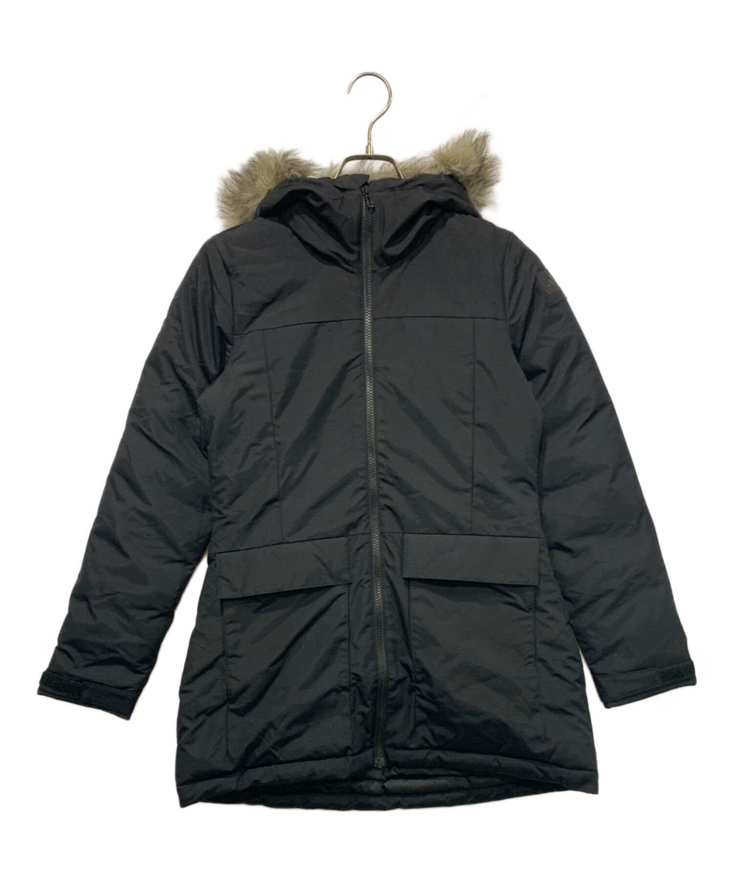 中古・古着通販】adidas (アディダス) 中綿コート ブラック サイズ:S 