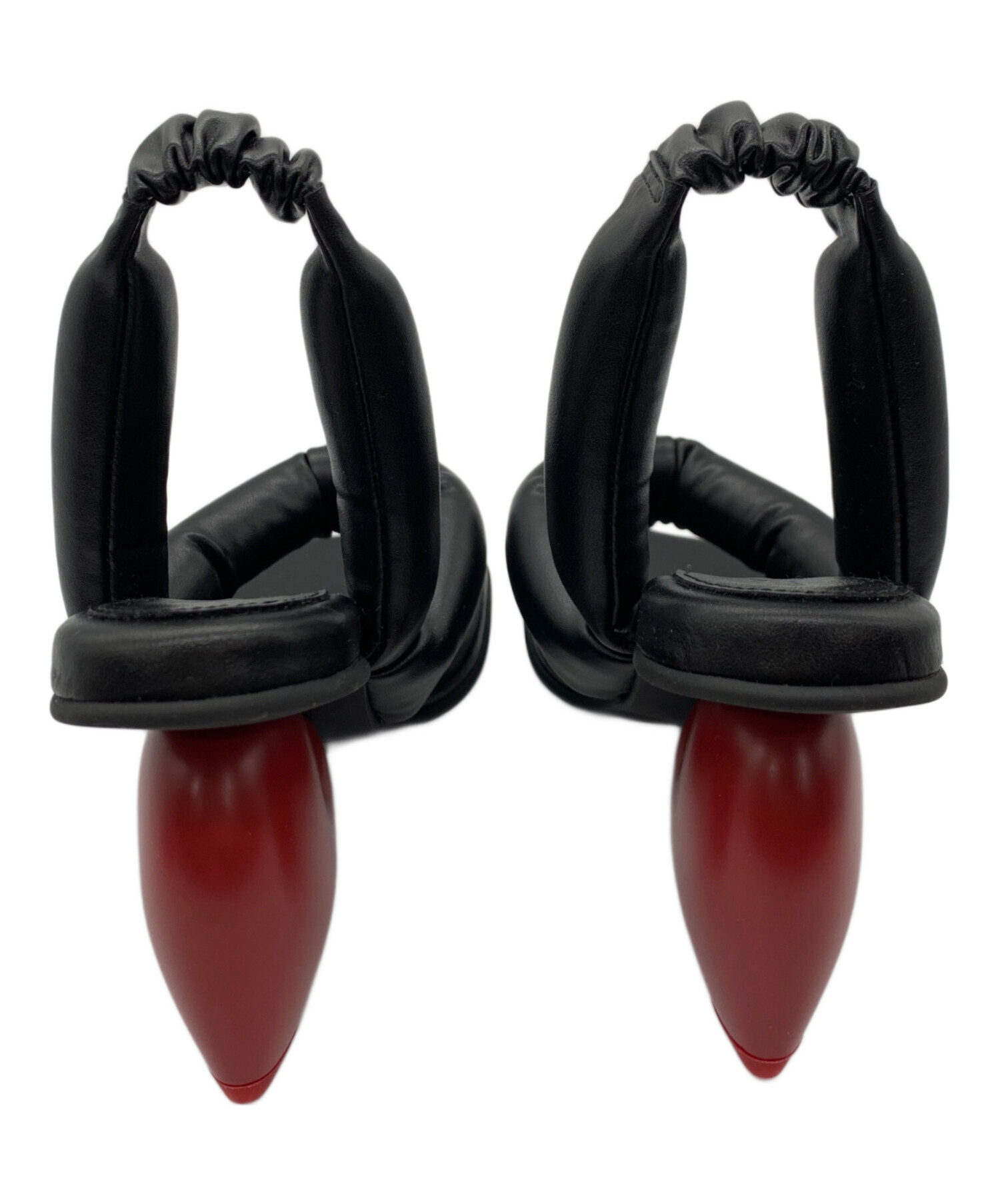 中古・古着通販】YUME YUME (ユメユメ) LOVE HEEL ブラック×レッド