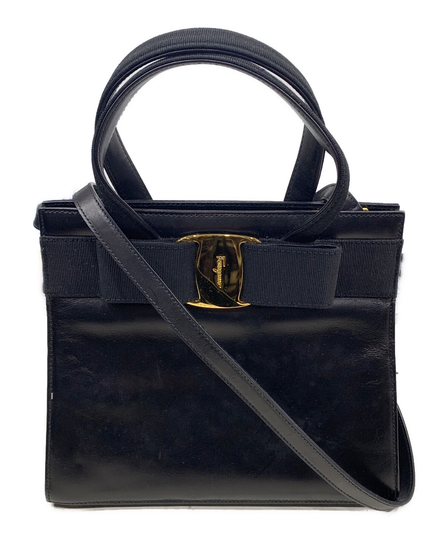 サルヴァトーレフェラガモ ヴァラ ハンドバッグ ファブリック ブラック 楽天市場】【バッグ】Salvatore Ferragamo サルヴァトーレ フェラガモ