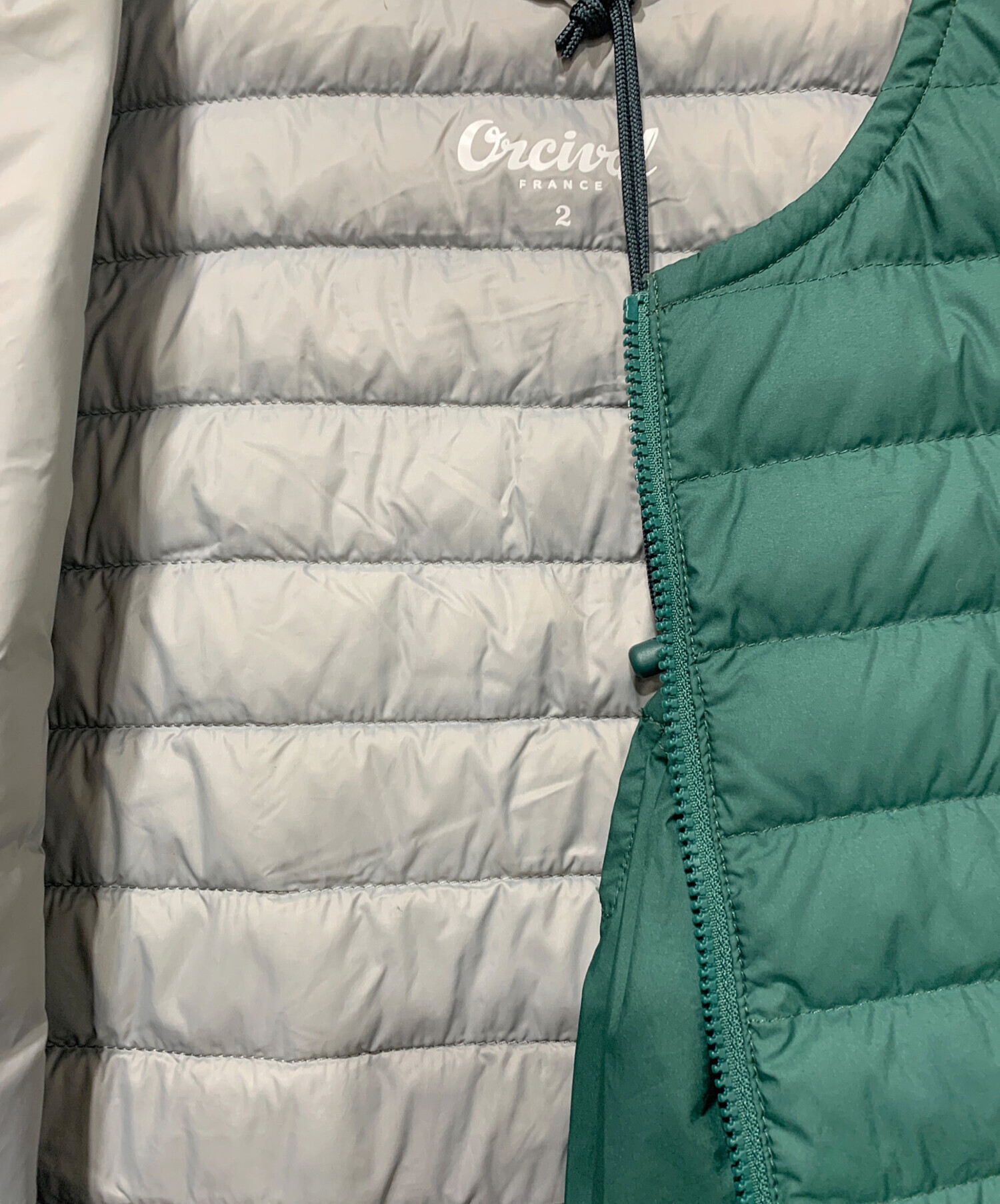 中古・古着通販】ORCIVAL (オーシバル) ダウンベスト グリーン サイズ