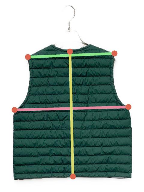 中古・古着通販】ORCIVAL (オーシバル) ダウンベスト グリーン サイズ