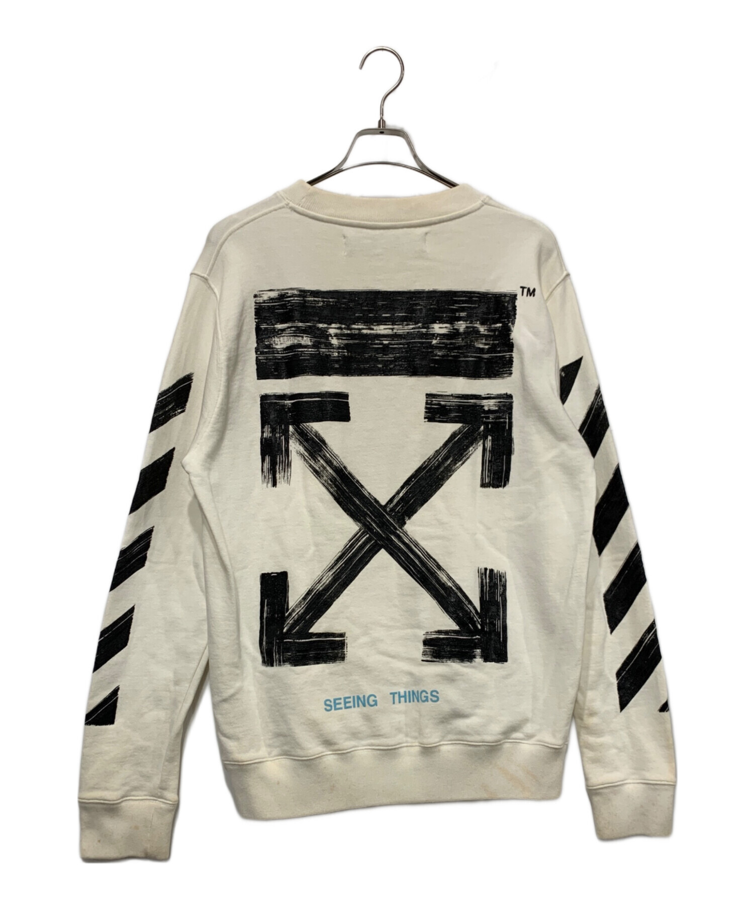 中古・古着通販】OFFWHITE (オフホワイト) スウェット ホワイト サイズ 