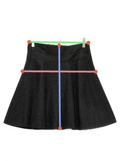 GWセール　FENDI ミニスカート 中古・古着通販】FENDI (フェンディ) ウールスカート ブラック サイズ