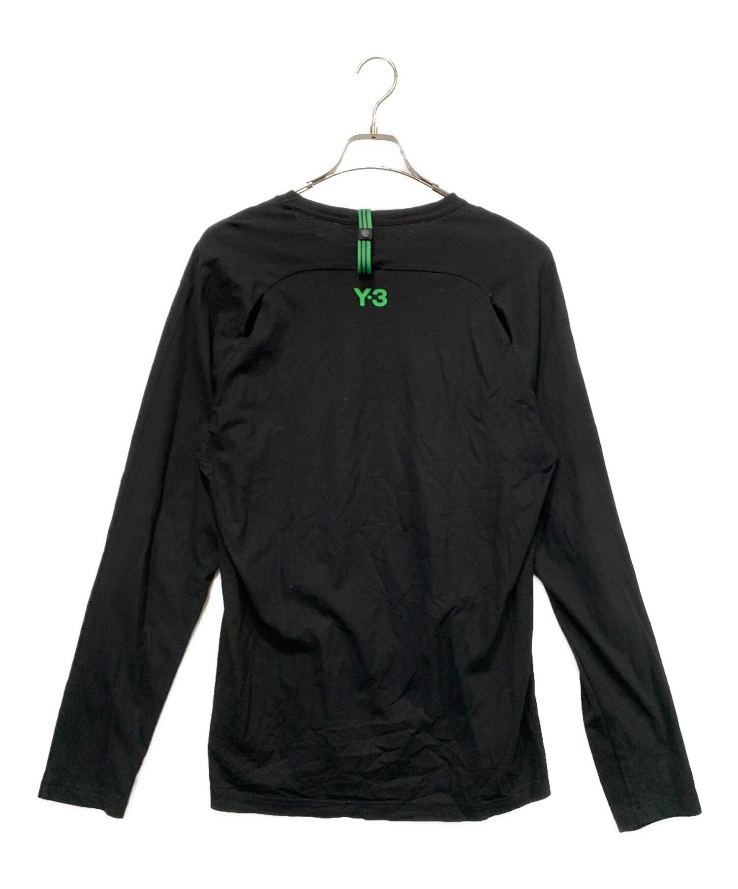 中古・古着通販】Y-3 (ワイスリー) 長袖カットソー ブラック サイズ:M 