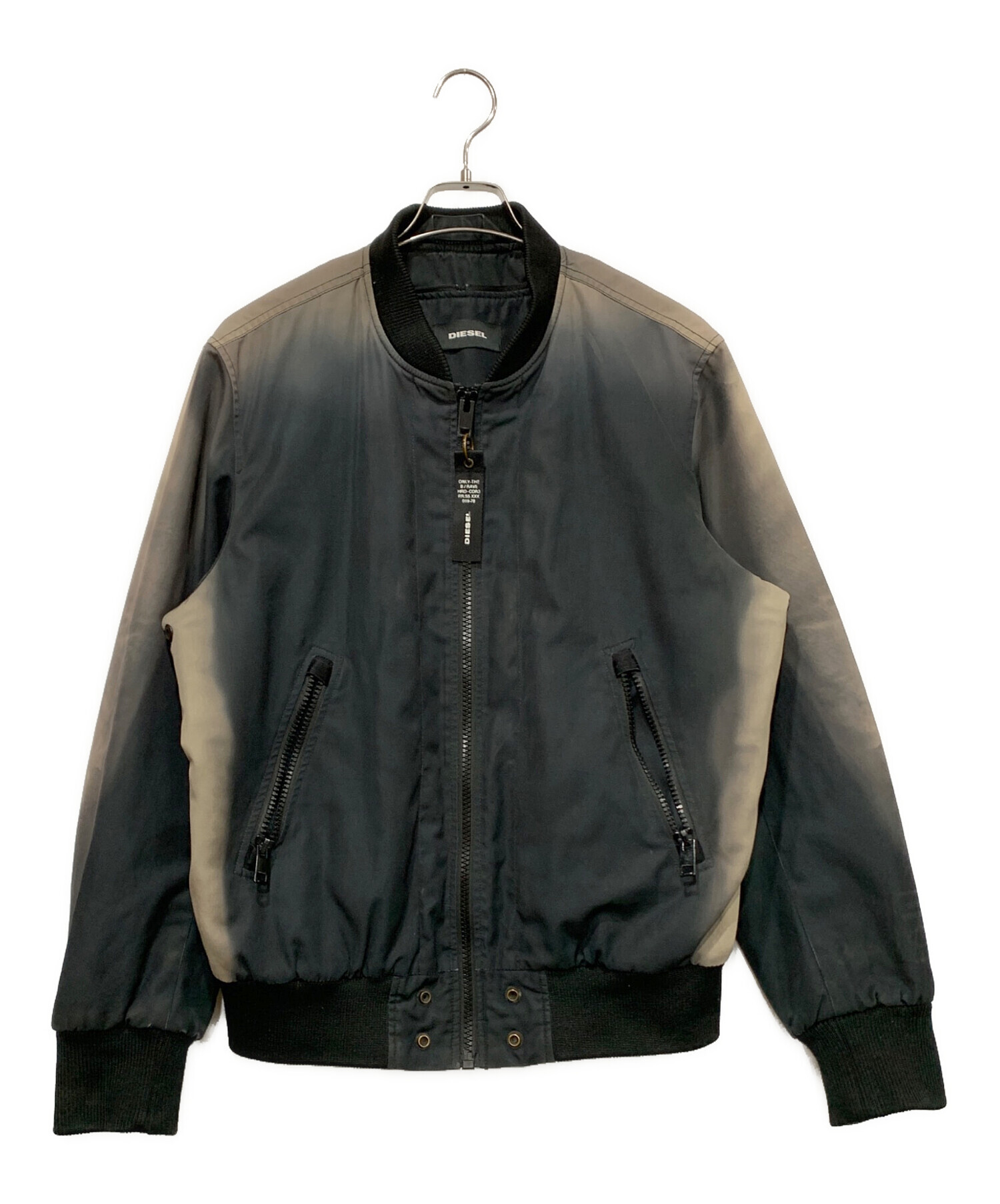 中古・古着通販】DIESEL (ディーゼル) ブルゾン ベージュ×ブラック 