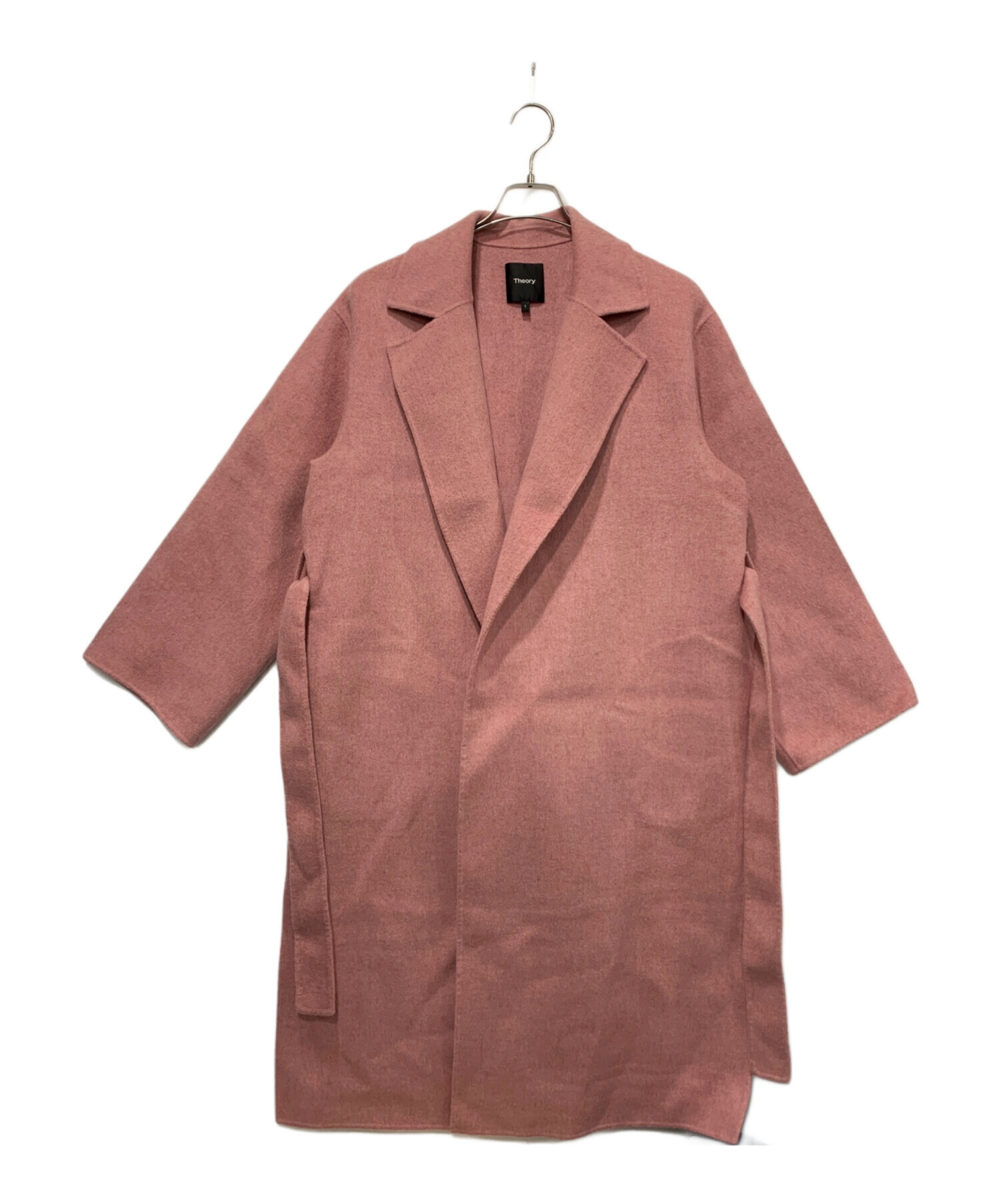 セオリー　New Divide Luxe Collar Coat ピンク 中古・古着通販】theory (セオリー) COLLAR COAT NEW DIVIDE LUXE