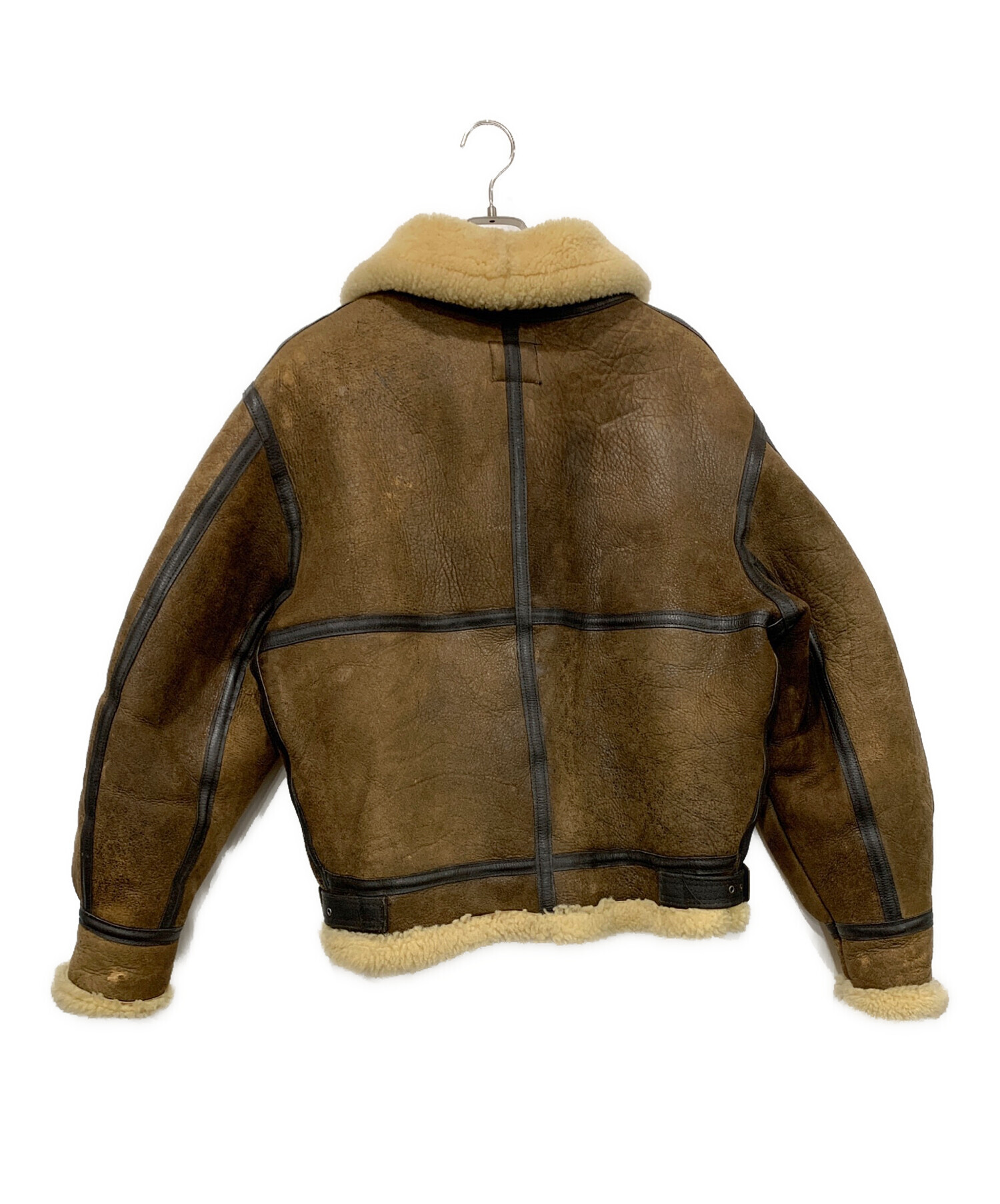 【胸タグ】AVIREX B-10 コットン フライト ジャケット ブラウン L 胸タグ】AVIREX B-10 コットン フライト ジャケット ブラウン L 胸タグ