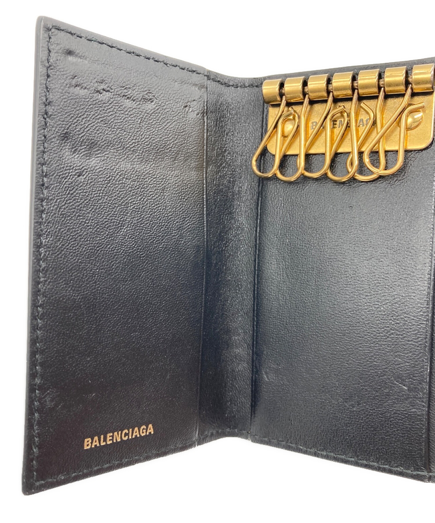 BALENCIAGA バレンシアガ BB モノグラム キーケース値下げ不可 中古・古着通販】BALENCIAGA (バレンシアガ) BBモノグラムキーケース