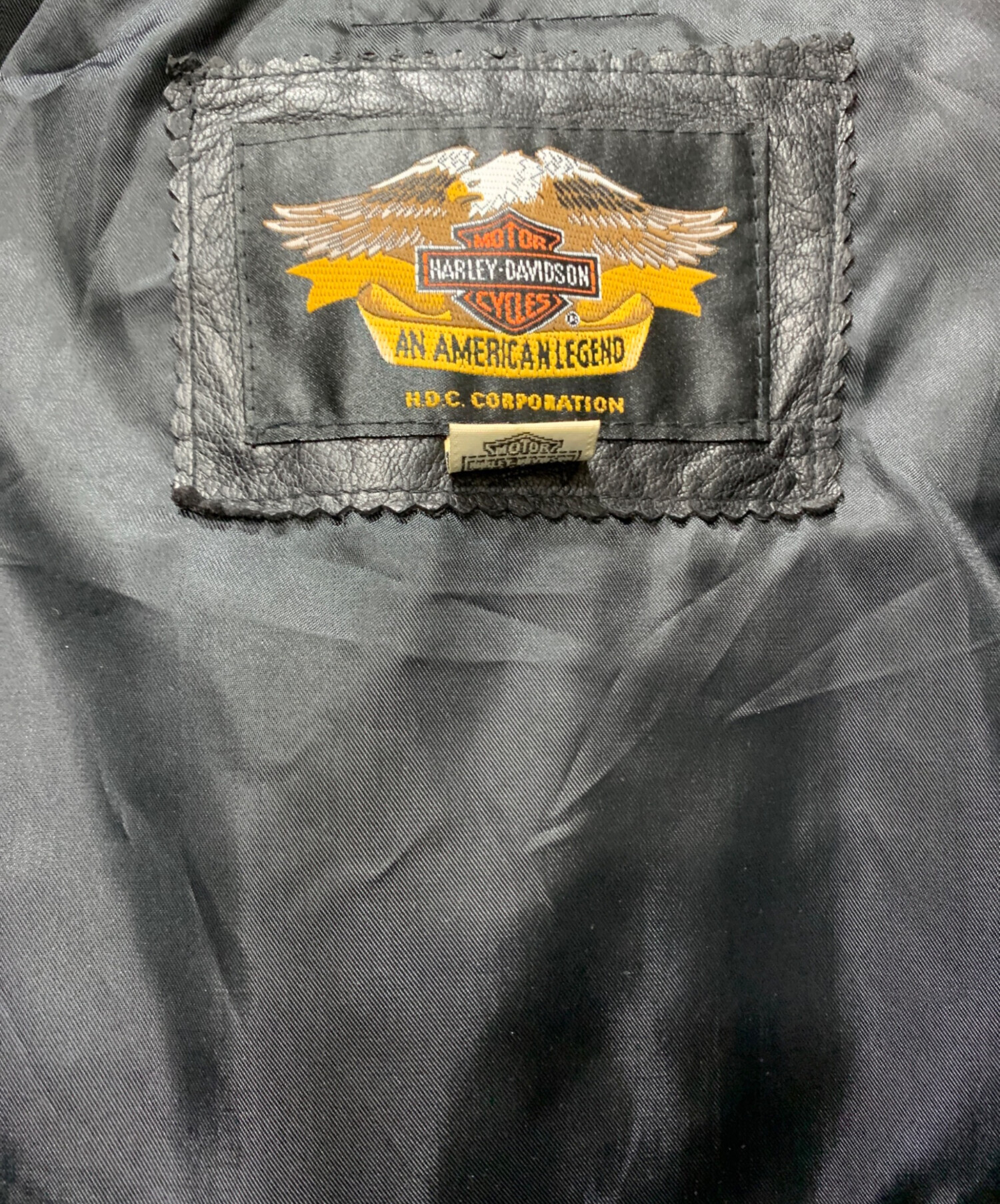 ハーレーダビッドソン レザーダウン サイズL 中古・古着通販】HARLEY-DAVIDSON (ハーレーダビッドソン) レザー
