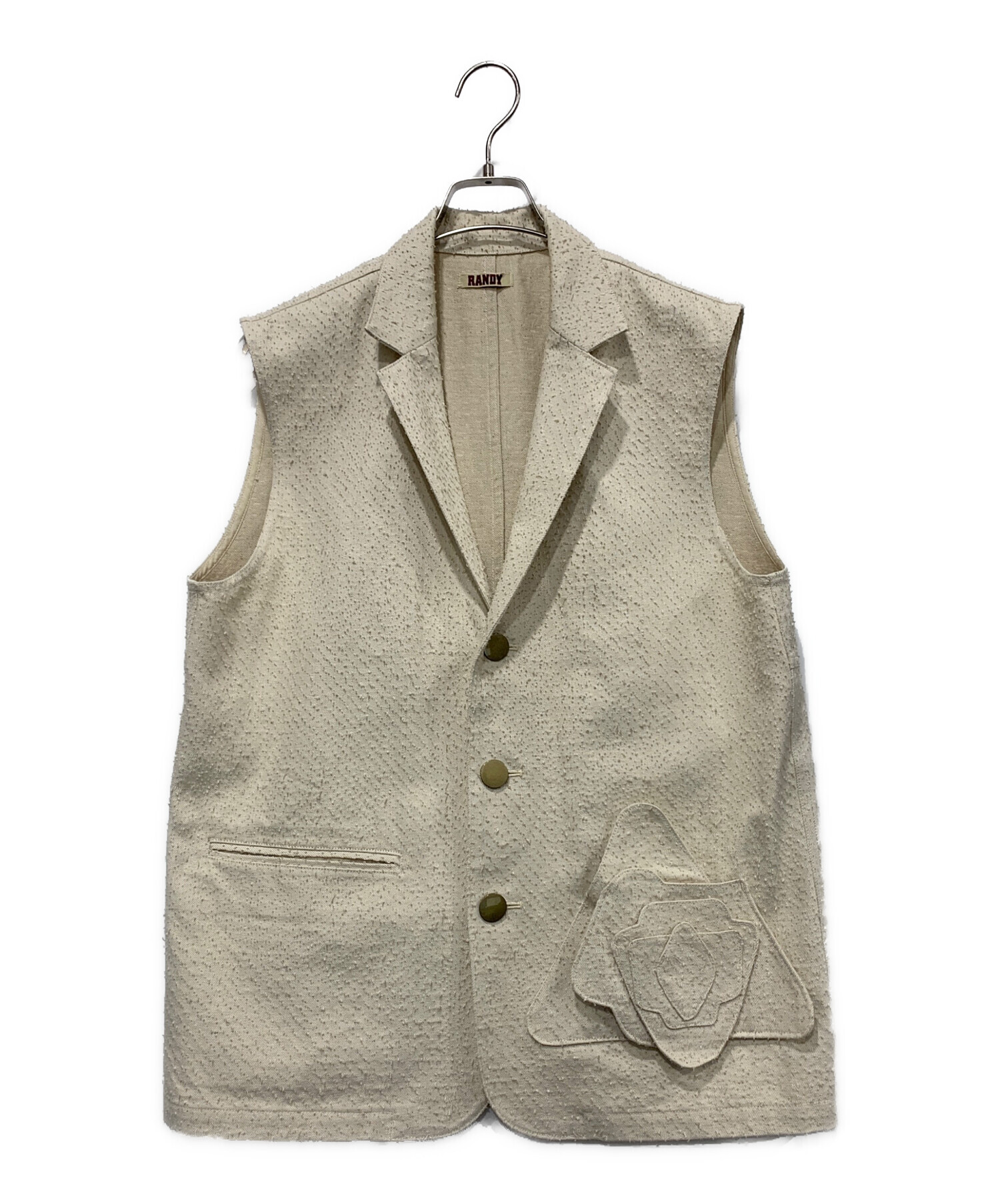 中古・古着通販】RANDY (ランディー) HARLD 3B VEST ベージュ サイズ 