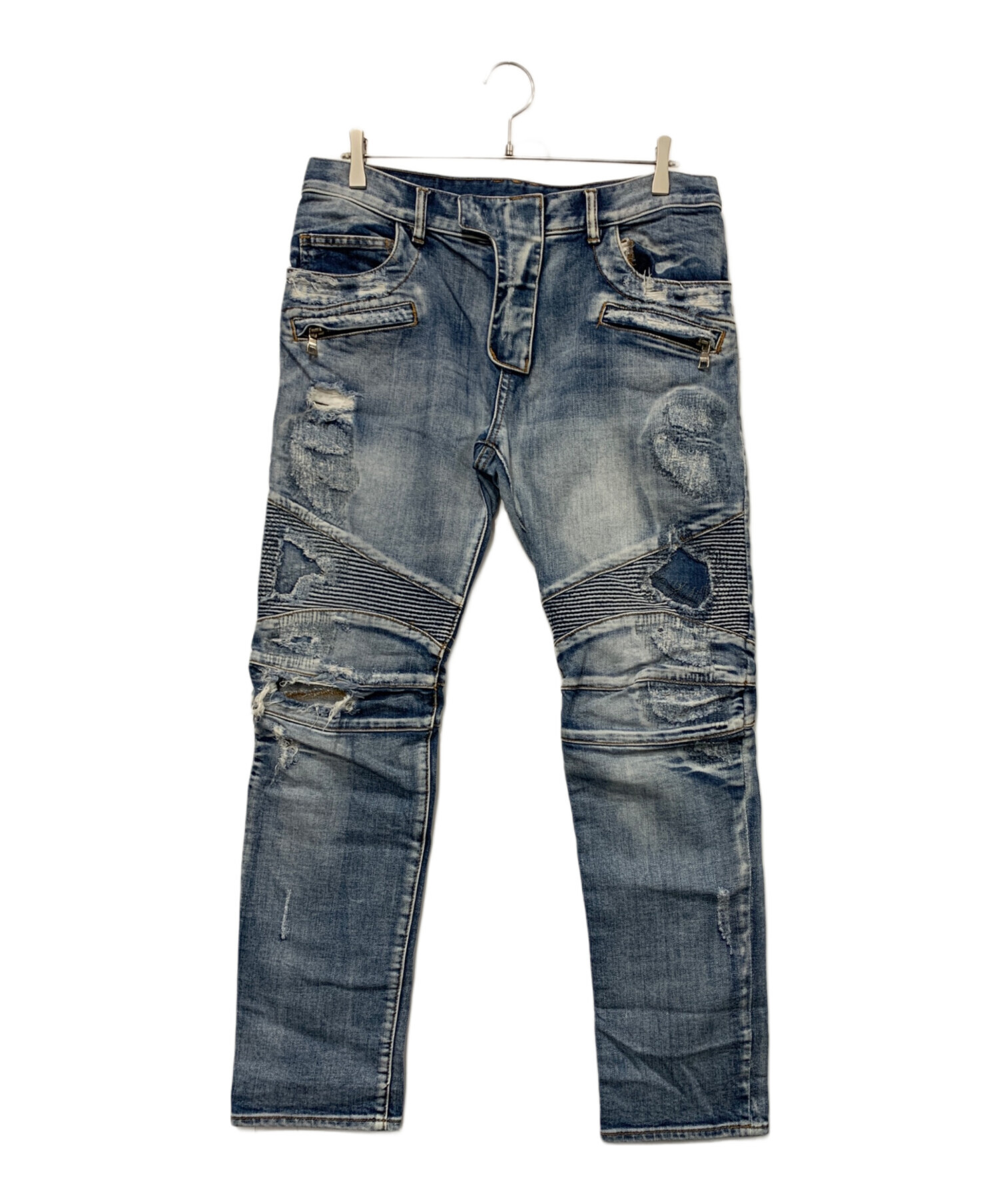 中古・古着通販】BALMAIN (バルマン) デニムパンツ インディゴ サイズ