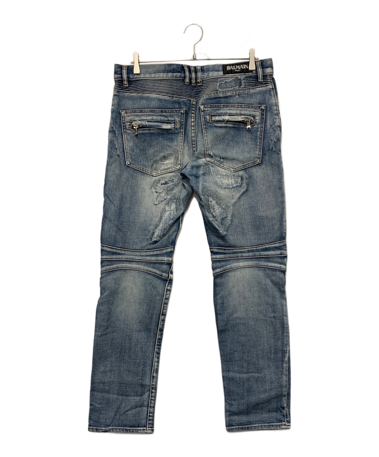 中古・古着通販】BALMAIN (バルマン) デニムパンツ インディゴ サイズ