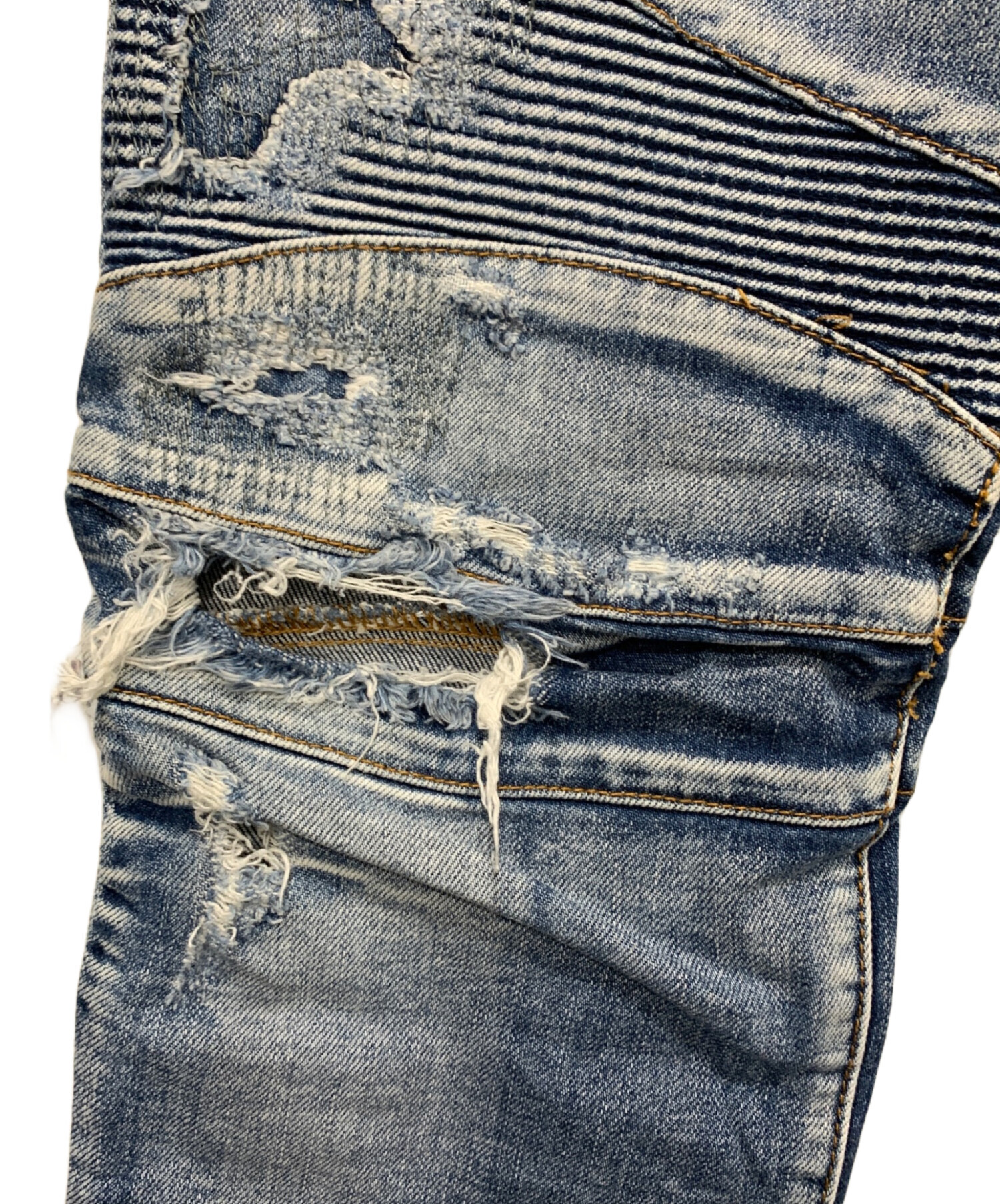 中古・古着通販】BALMAIN (バルマン) デニムパンツ インディゴ サイズ