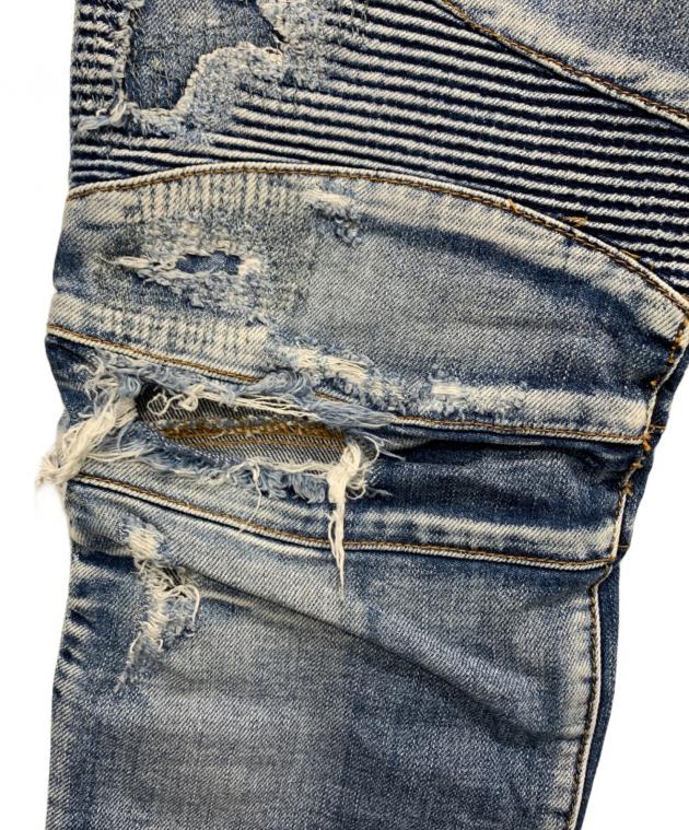 新品バルマン　パンツ　416番 中古・古着通販】BALMAIN (バルマン) デニムパンツ インディゴ サイズ