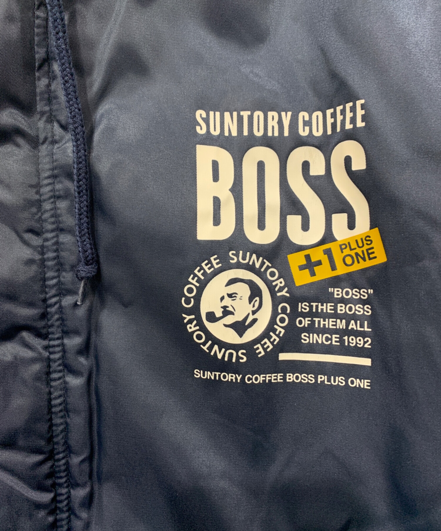 SUNTORY COFFEE BOSS ベンチコート ネイビー 中古・古着通販】SUNTORY (サントリー) ベンチコート SUNTORY COFFEE