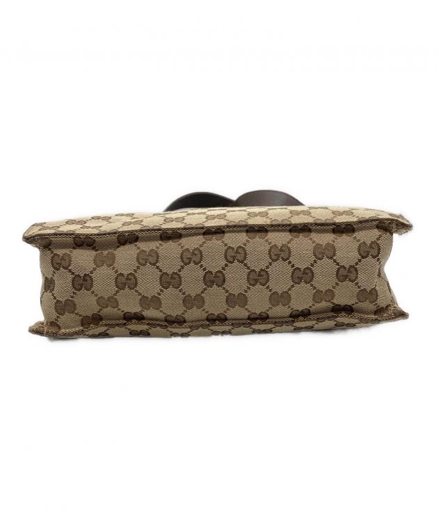 中古・古着通販】GUCCI (グッチ) ショルダーバッグ ベージュ×ブラウン