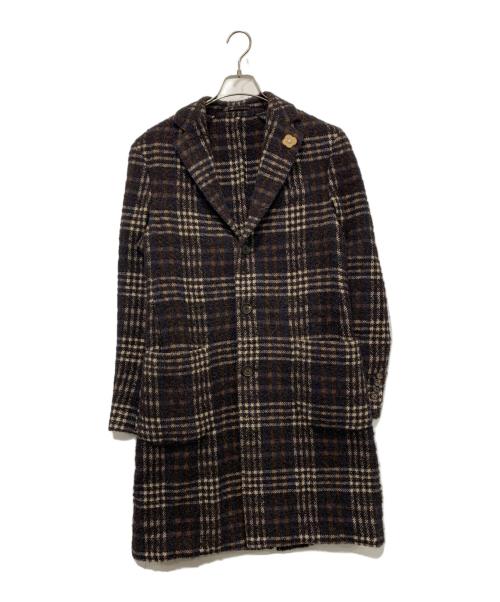 <美品>LARDINI ネイビー ウール チェスターコート サイズ48 LARDINI（ラルディーニ） チェスターコート 48 ネイビー メンズ