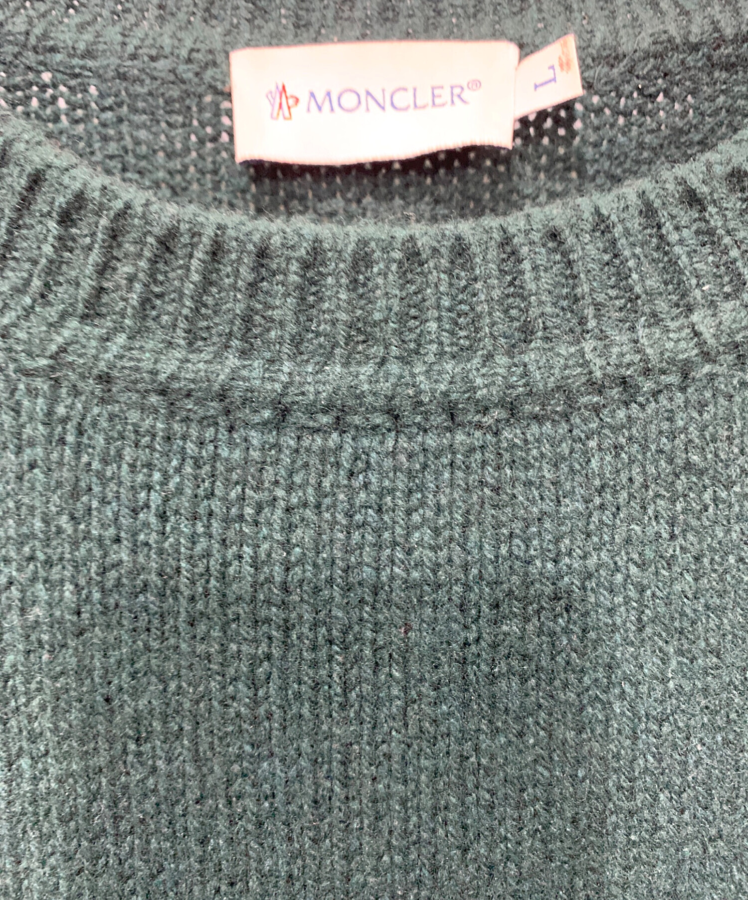 中古・古着通販】MONCLER (モンクレール) セーター グリーン サイズ:L