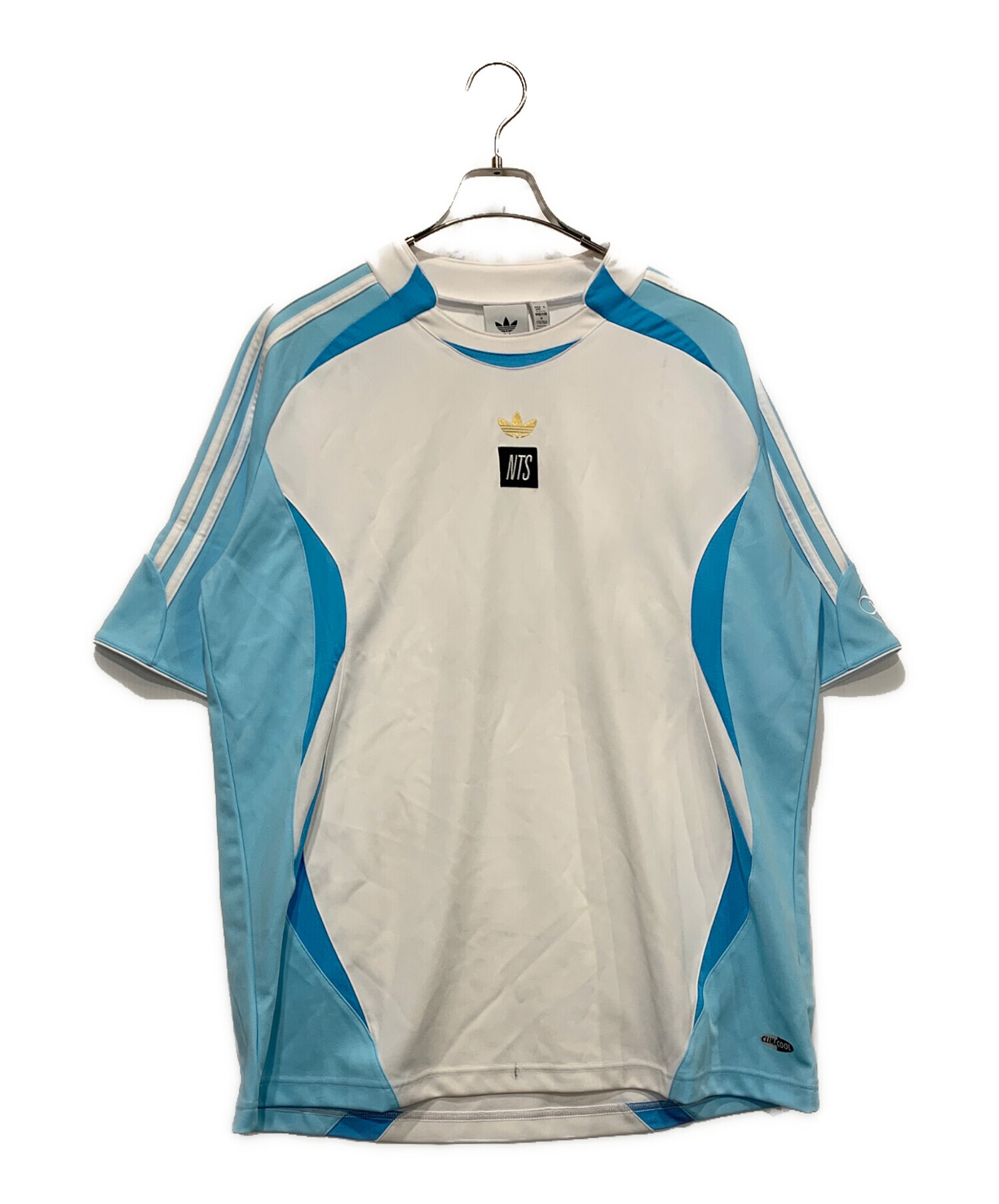 新品S Adidas×NTS RADIO半袖Tシャツ ブルー JI5132 adidas × NTS Radio ジャージー - ブルー | アディダス ジャパン