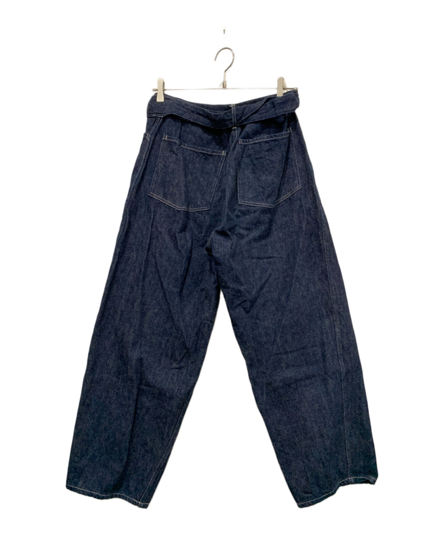 中古・古着通販】COMOLI (コモリ) デニム ベルテッドパンツ インディゴ