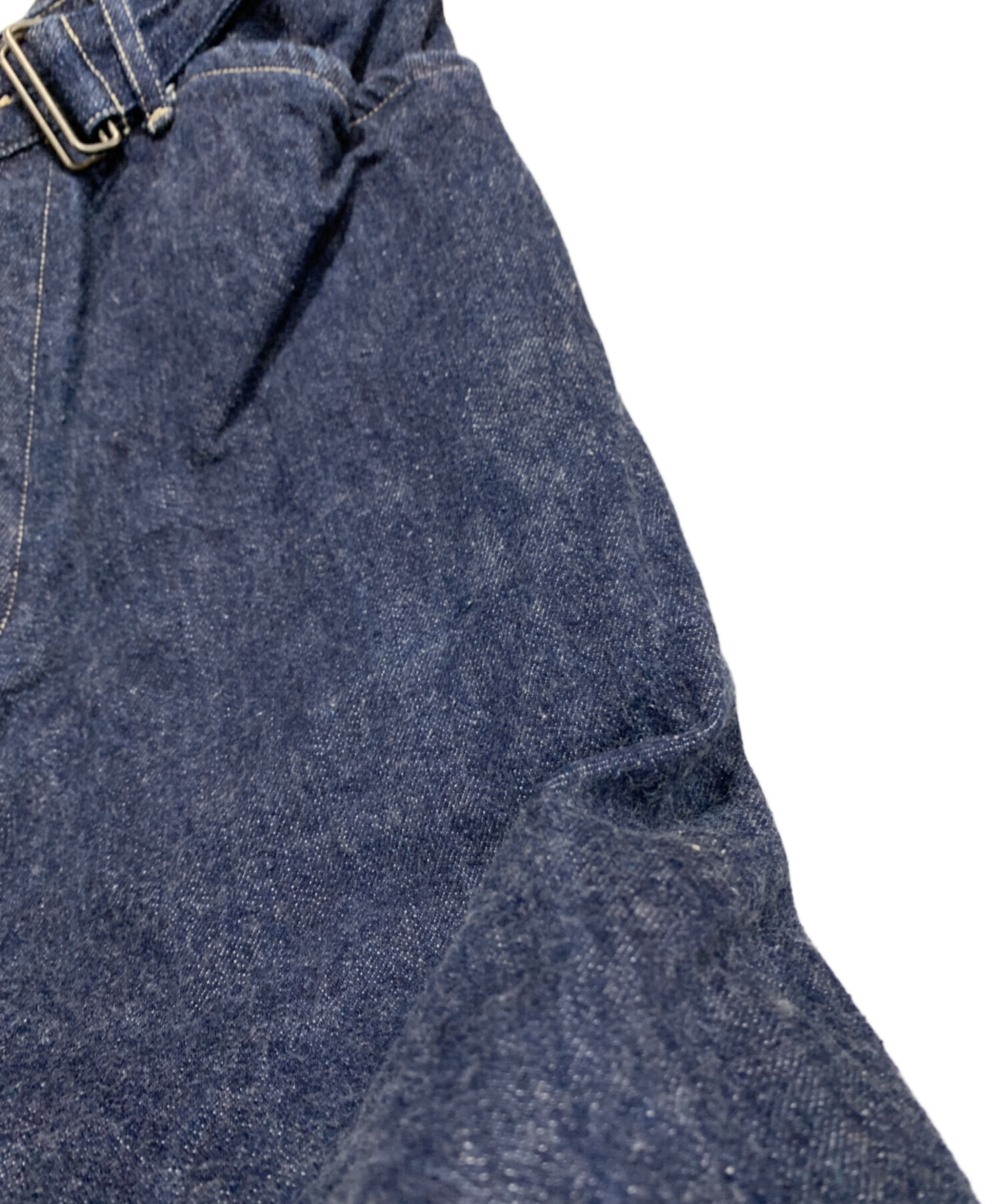 中古・古着通販】COMOLI (コモリ) デニム ベルテッドパンツ インディゴ