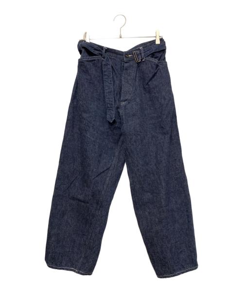 中古・古着通販】COMOLI (コモリ) デニム ベルテッドパンツ インディゴ