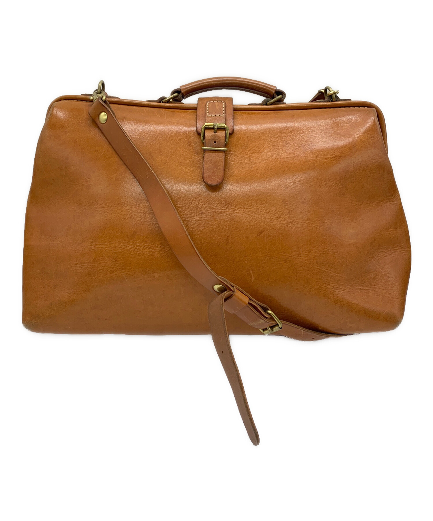 中古・古着通販】Herz (ヘルツ) レザーショルダーバッグ ブラウン