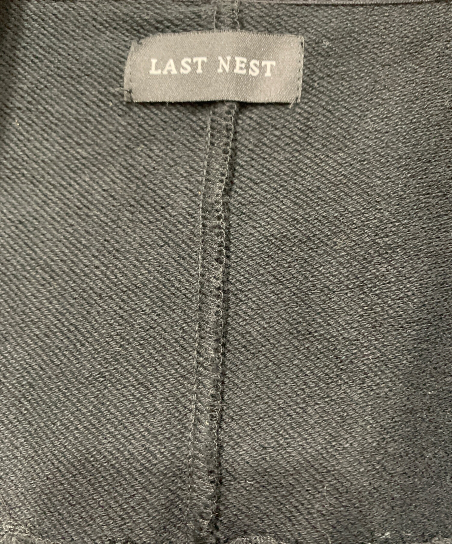 中古・古着通販】LAST NEST (ラストネスト) ジップパーカー ブラック