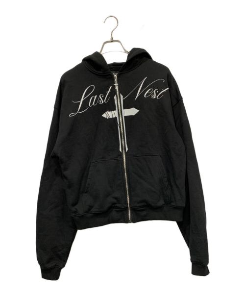 中古・古着通販】LAST NEST (ラストネスト) ジップパーカー ブラック
