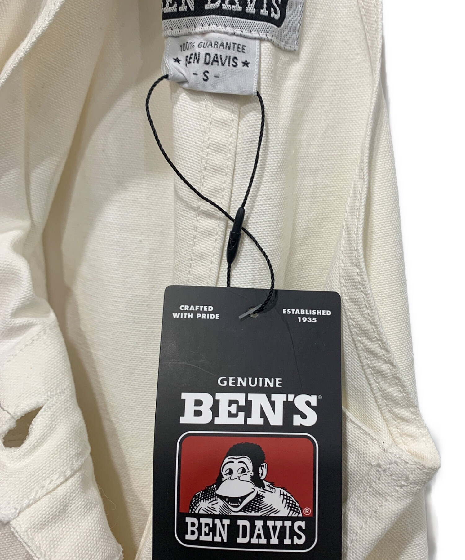 中古・古着通販】BEN DAVIS (ベンデイビス) オーバーオール ホワイト