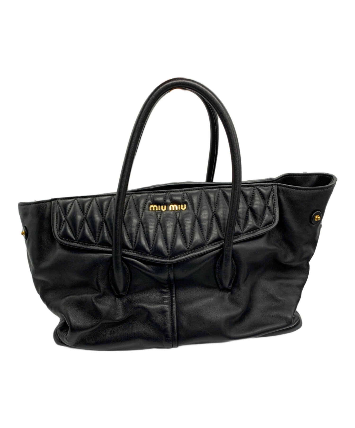 中古・古着通販】MIU MIU (ミュウミュウ) マテラッセ ブラック