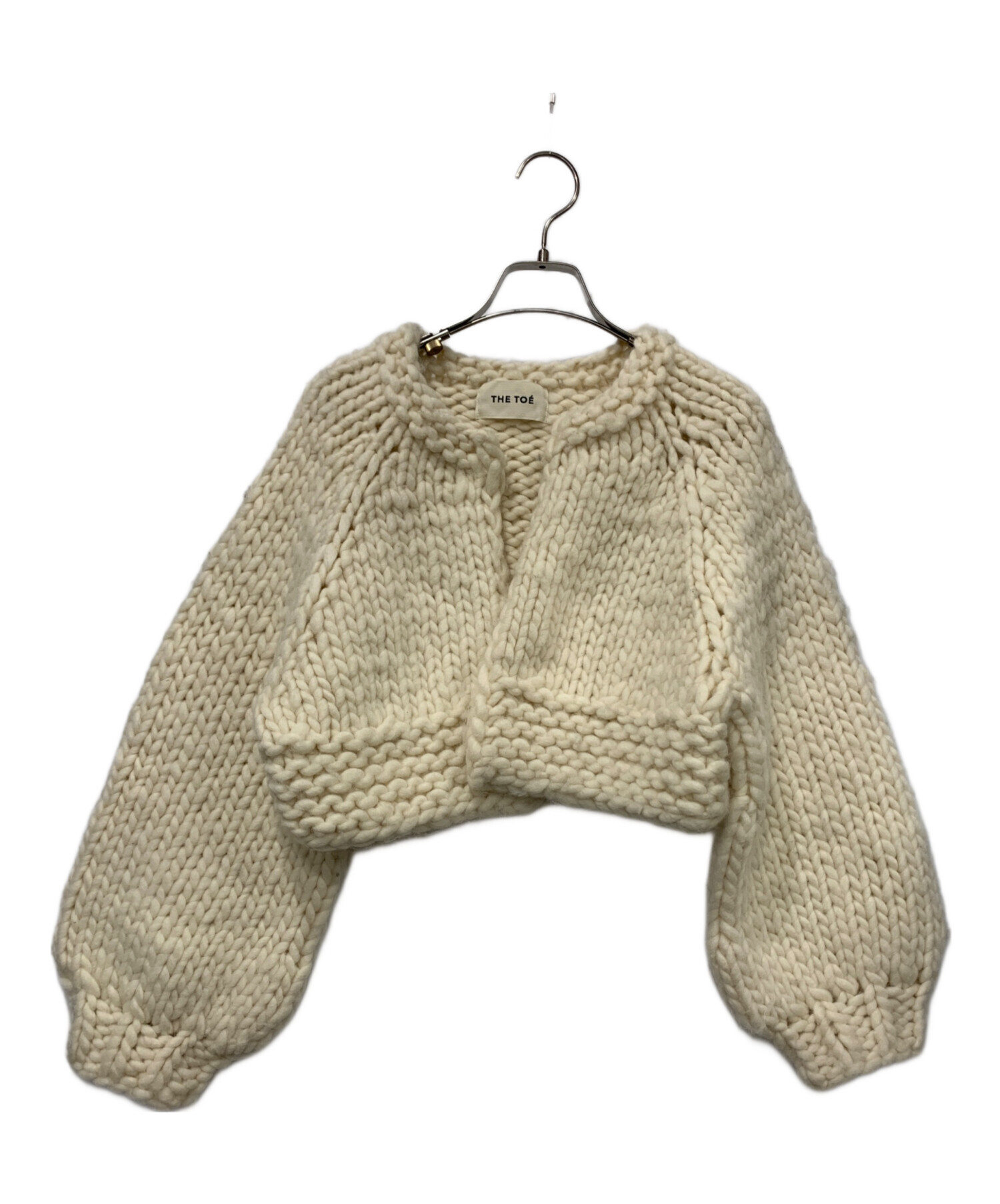中古・古着通販】THE TOE (ザ・トゥー) 厚手カーディガン アイボリー