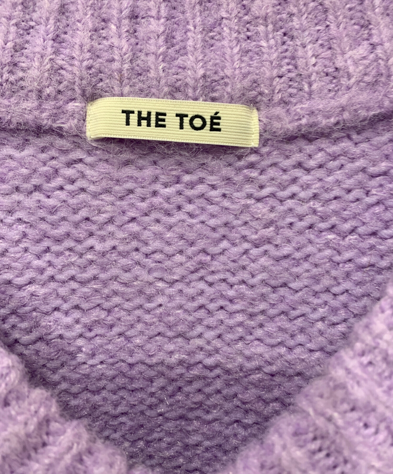中古・古着通販】THE TOE (ザ・トゥー) 厚手ニット パープル サイズ:M
