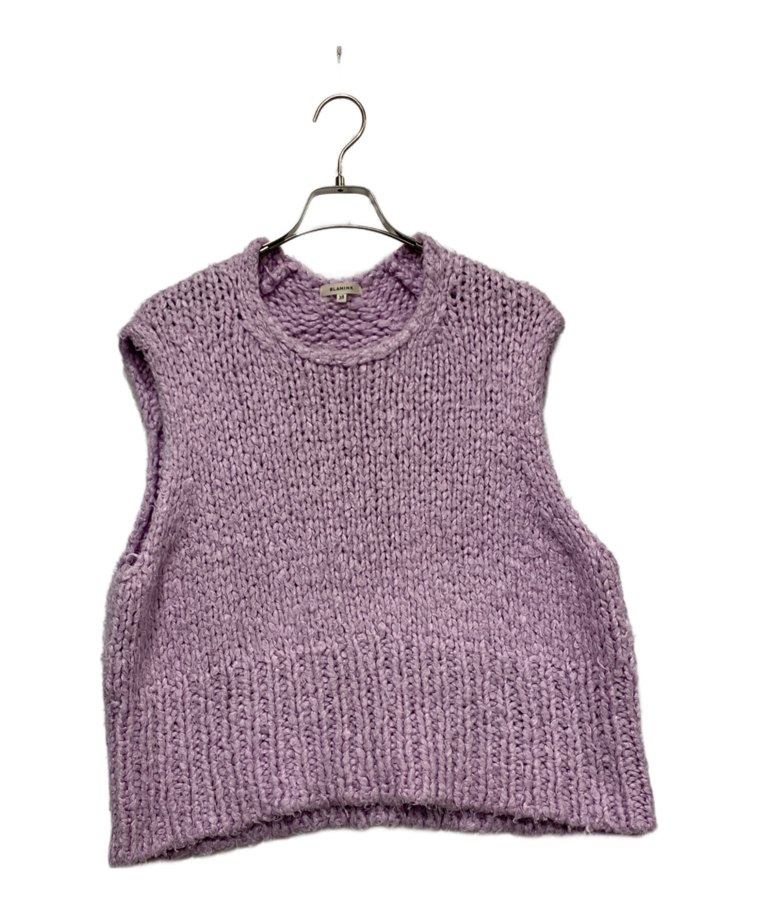 中古・古着通販】BLAMINK (ブラミンク) ニットベスト パープル サイズ