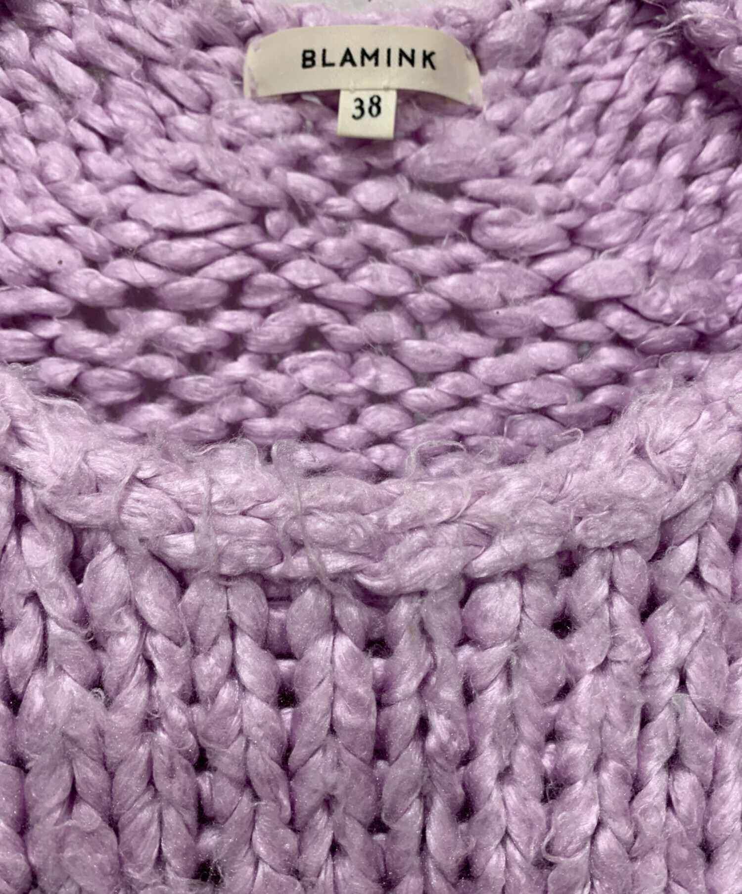 中古・古着通販】BLAMINK (ブラミンク) ニットベスト パープル サイズ