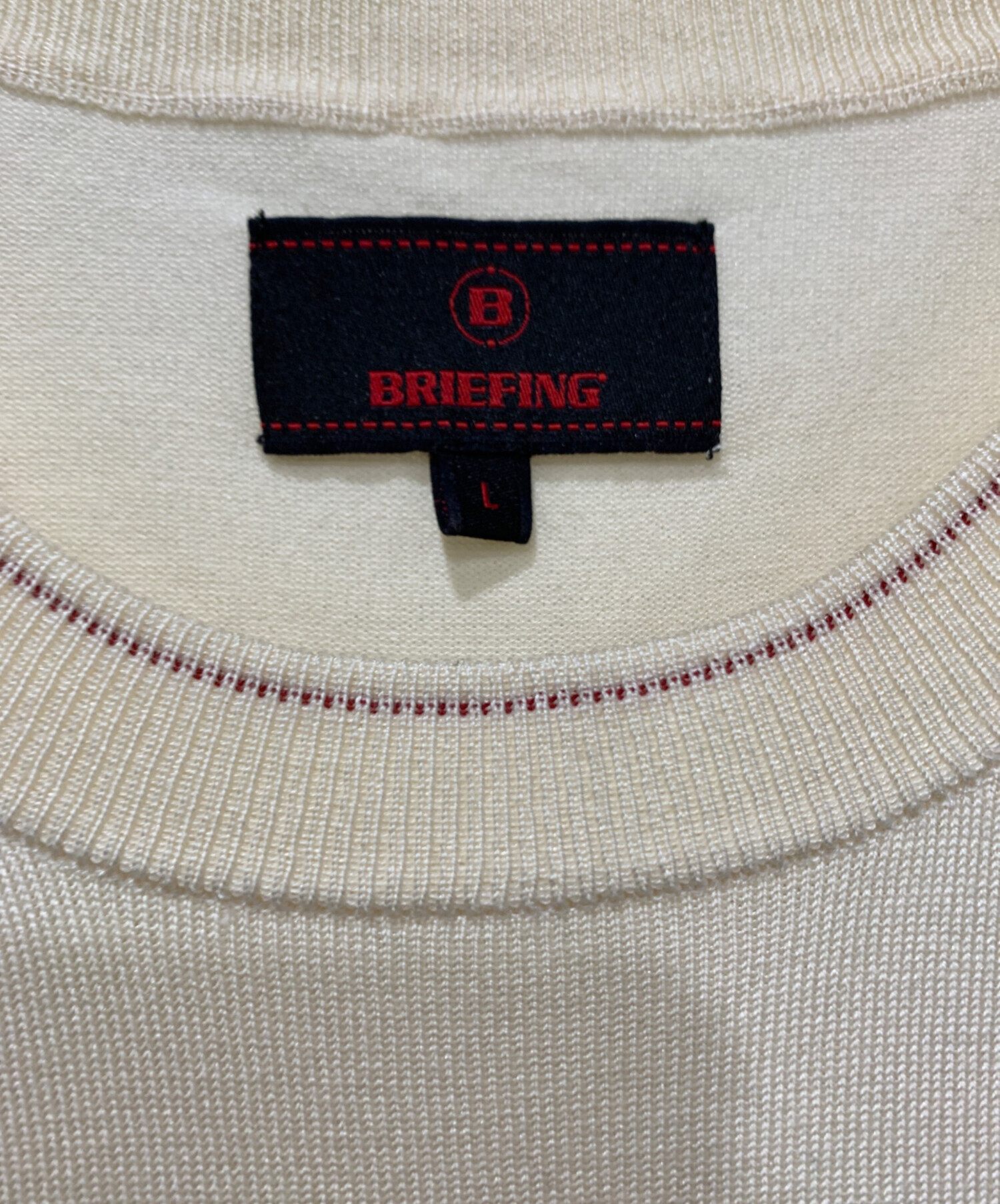 中古・古着通販】BRIEFING (ブリーフィング) 薄手ニット ベージュ