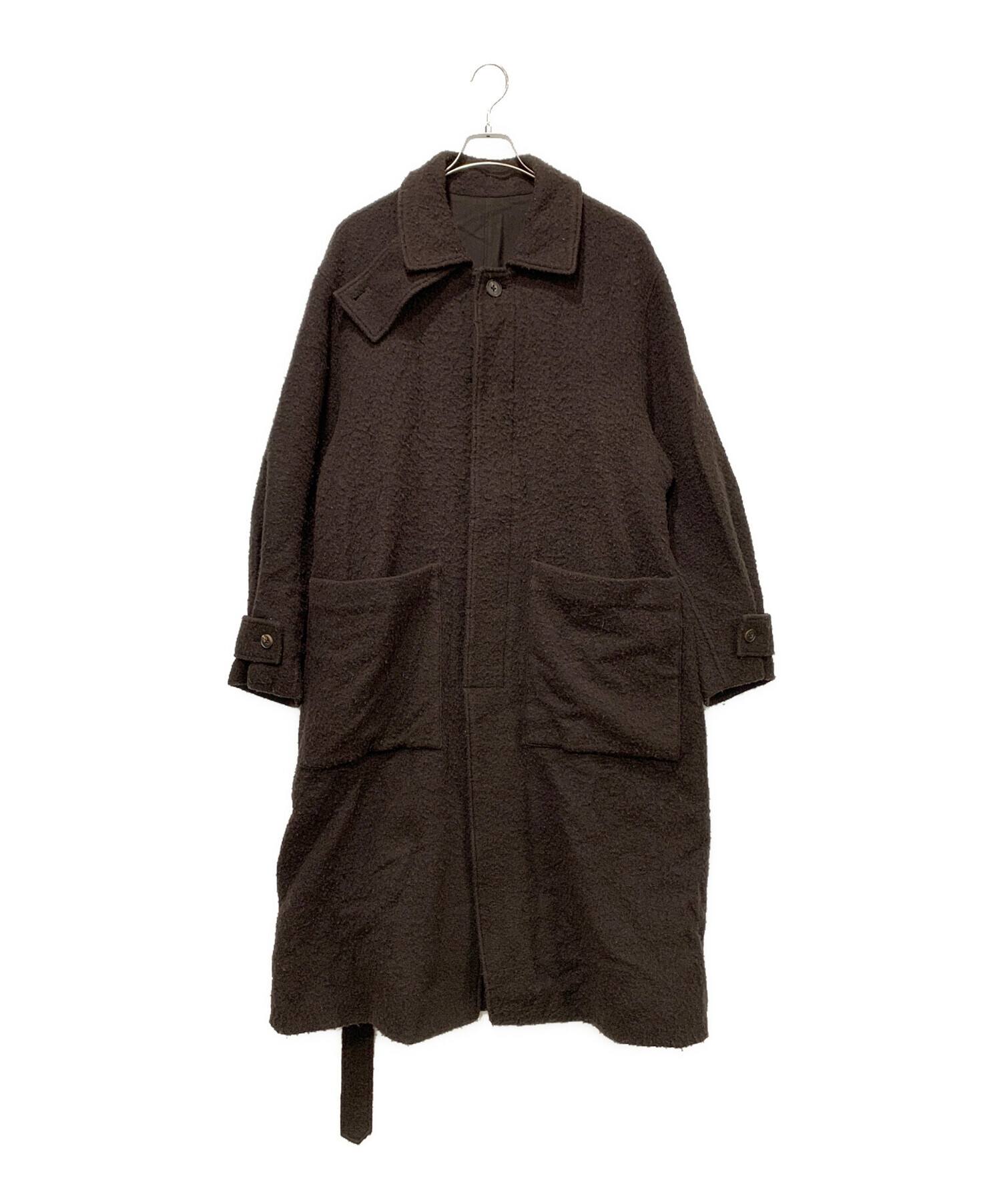中古・古着通販】stein (シュタイン) OVERSIZED BLANKET COAT ブラウン