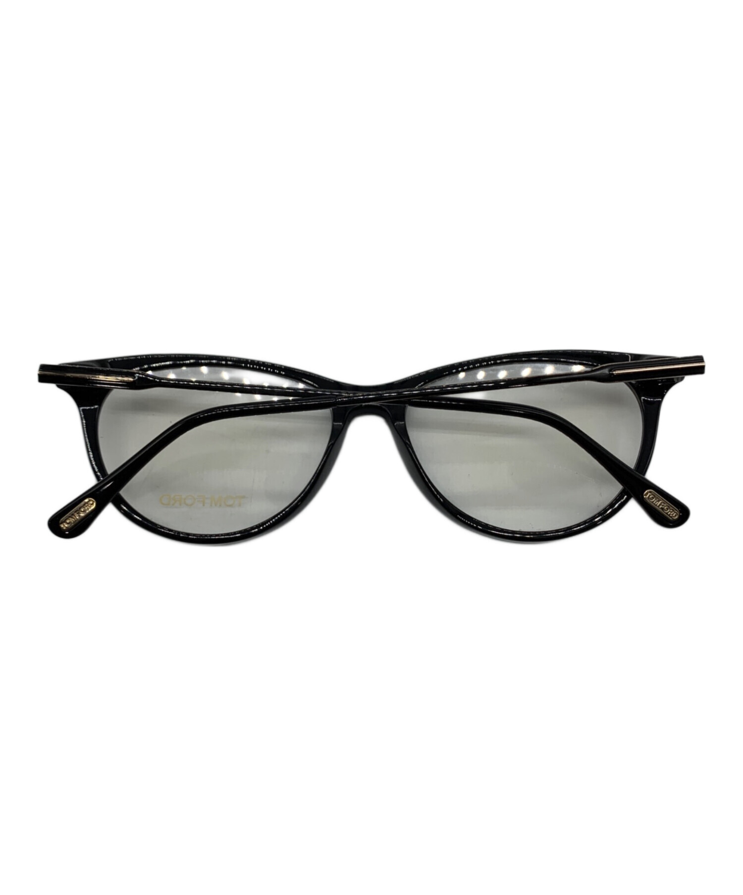 中古・古着通販】TOM FORD (トムフォード) 伊達眼鏡 ブラック×ゴールド