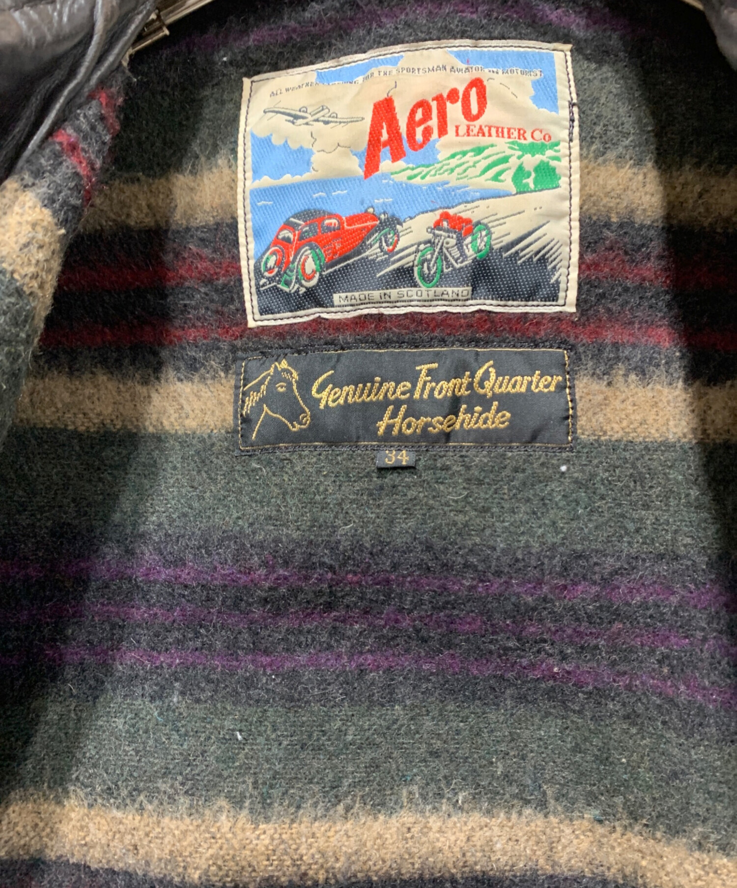 中古・古着通販】Aero LEATHER (エアロレザー) ホースハイドダブル 