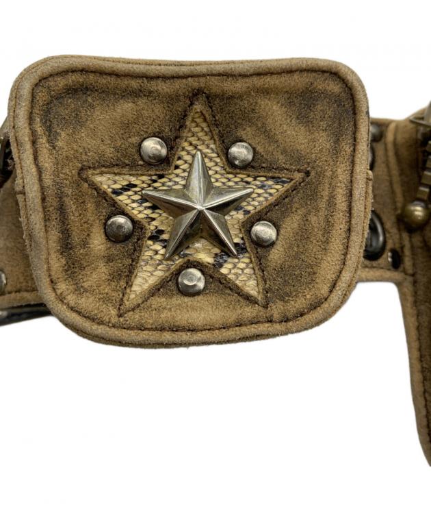 中古・古着通販】KMRII (ケムリ) 5連 ウエストポーチ ベージュ