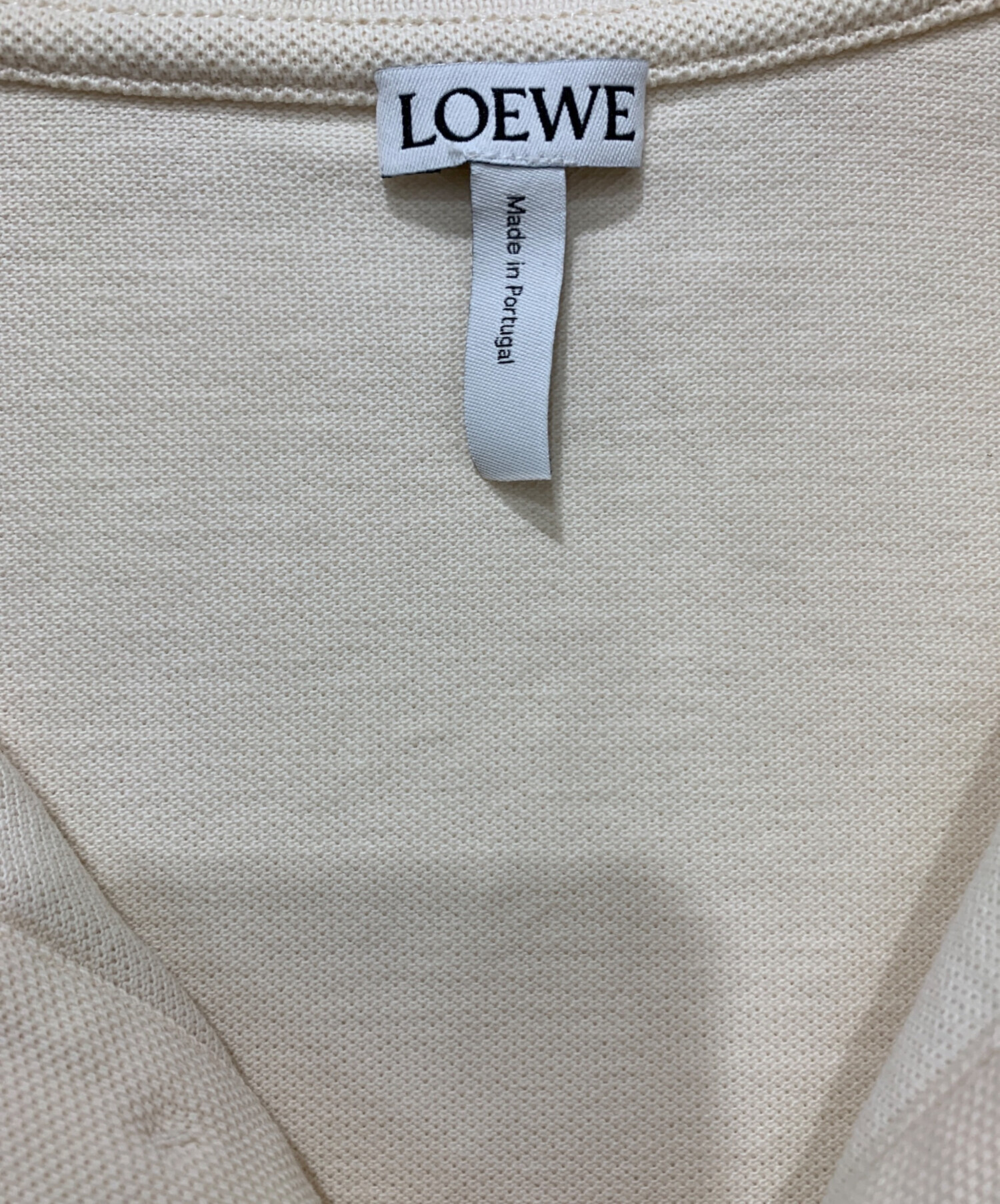 中古・古着通販】LOEWE (ロエベ) ポロシャツ アイボリー サイズ:XS