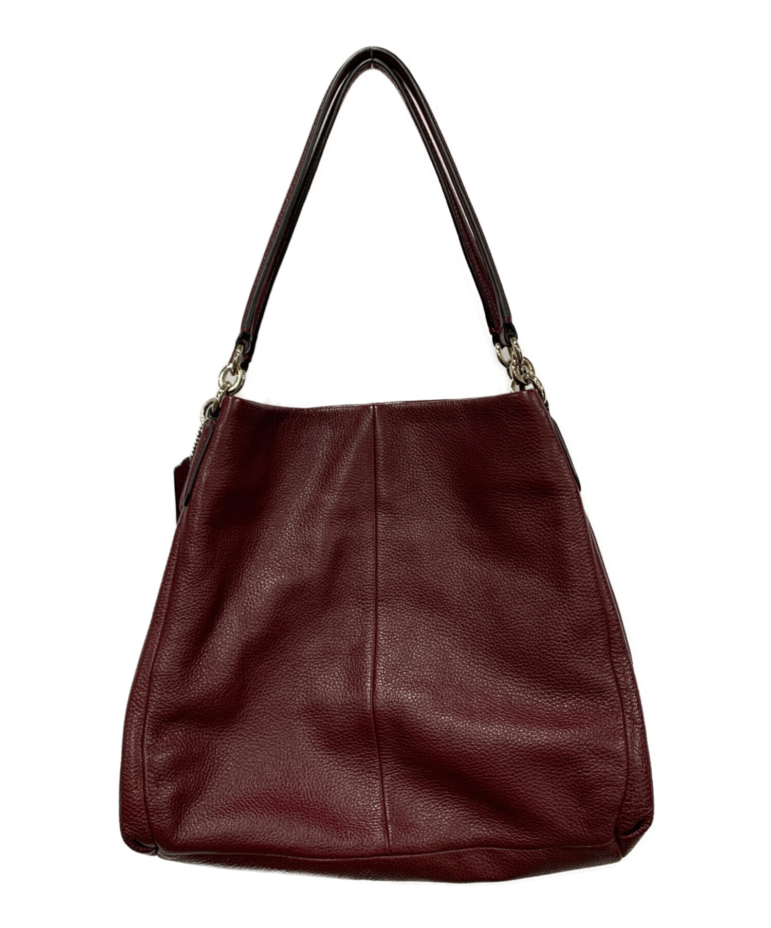 COACH トートバッグ スエードワインレッド内装 コーチ 中古・古着通販】COACH (コーチ) トートバッグ ワインレッド｜ブランド